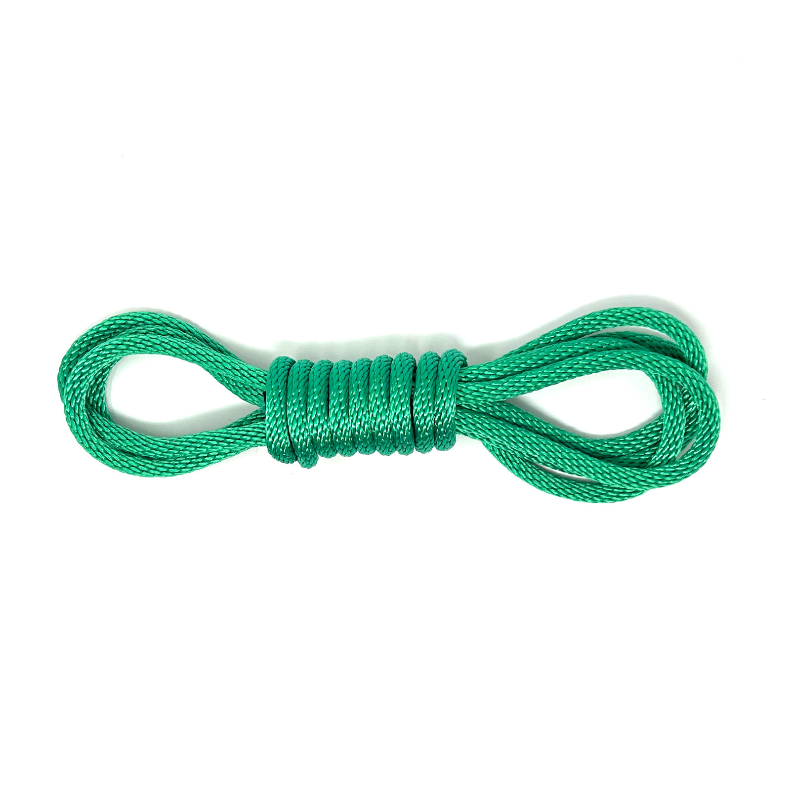 Mad Dog Products Bulk Rope 3/8” x 50’ Green Solid Braid Rope – Made in USA