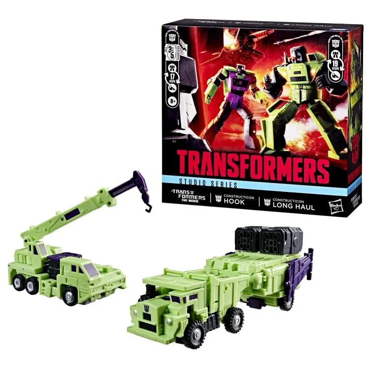Studio Series Commander Constructicons Long Haul & Hook Action Figure 2-Pack