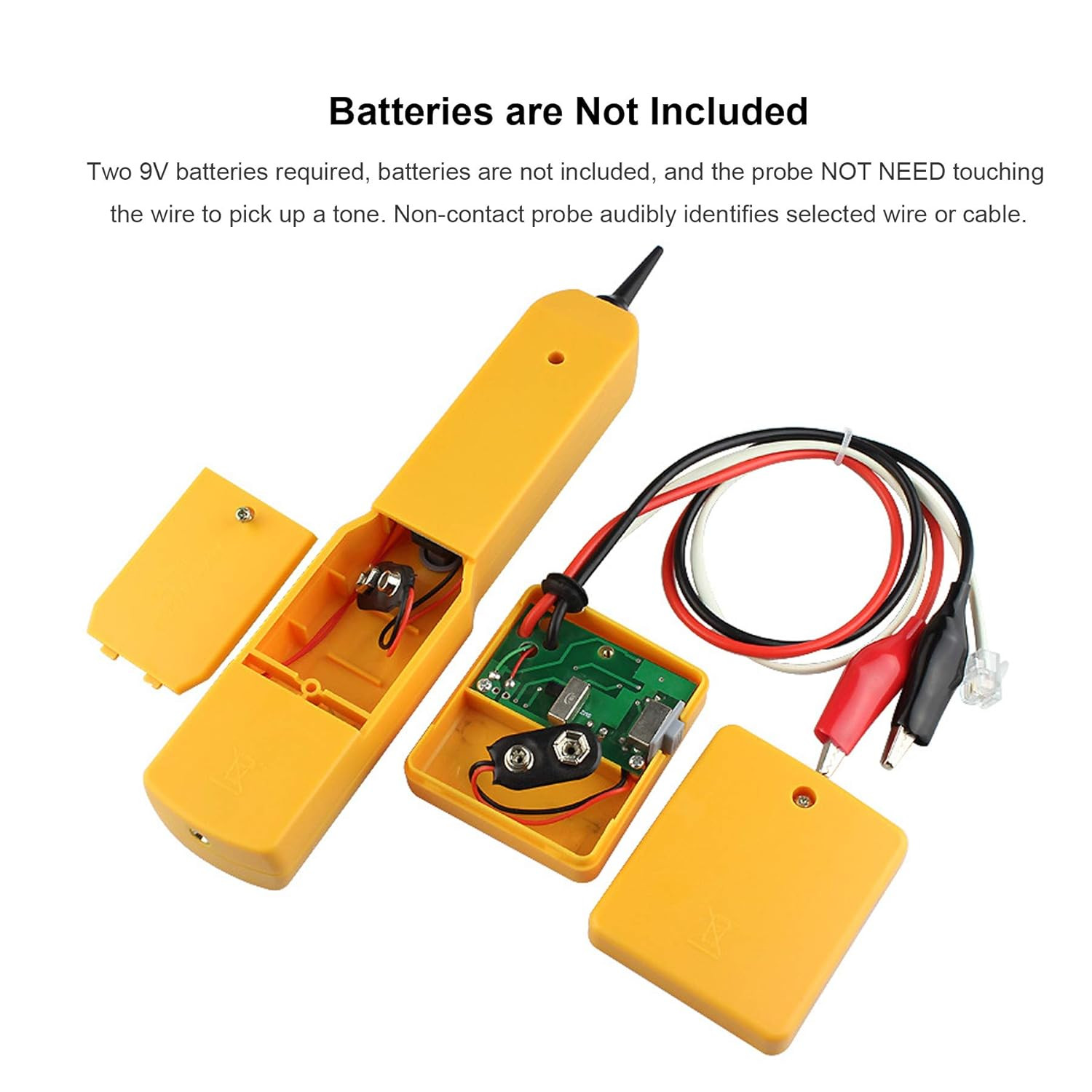 Electrical Wire Tracer Circuit Tester W/Tone Generator & Probe Kit, Cable