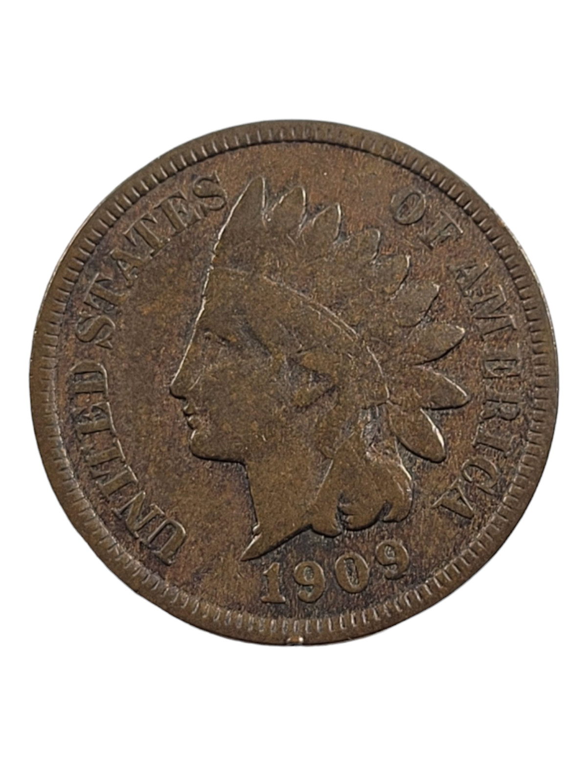 1909 Indian Head Cent Penny US Coins Currency SEE ALL PICTURES