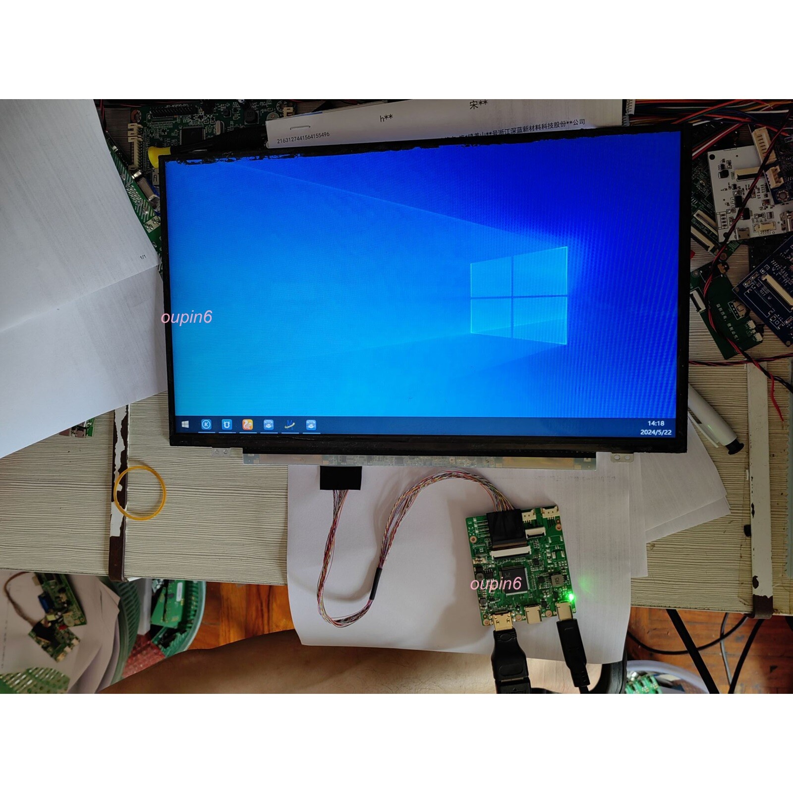 LVDS Controller board kit 2 Type-C mini HDMI for LP140WH2 1366X768 14" LCD LED