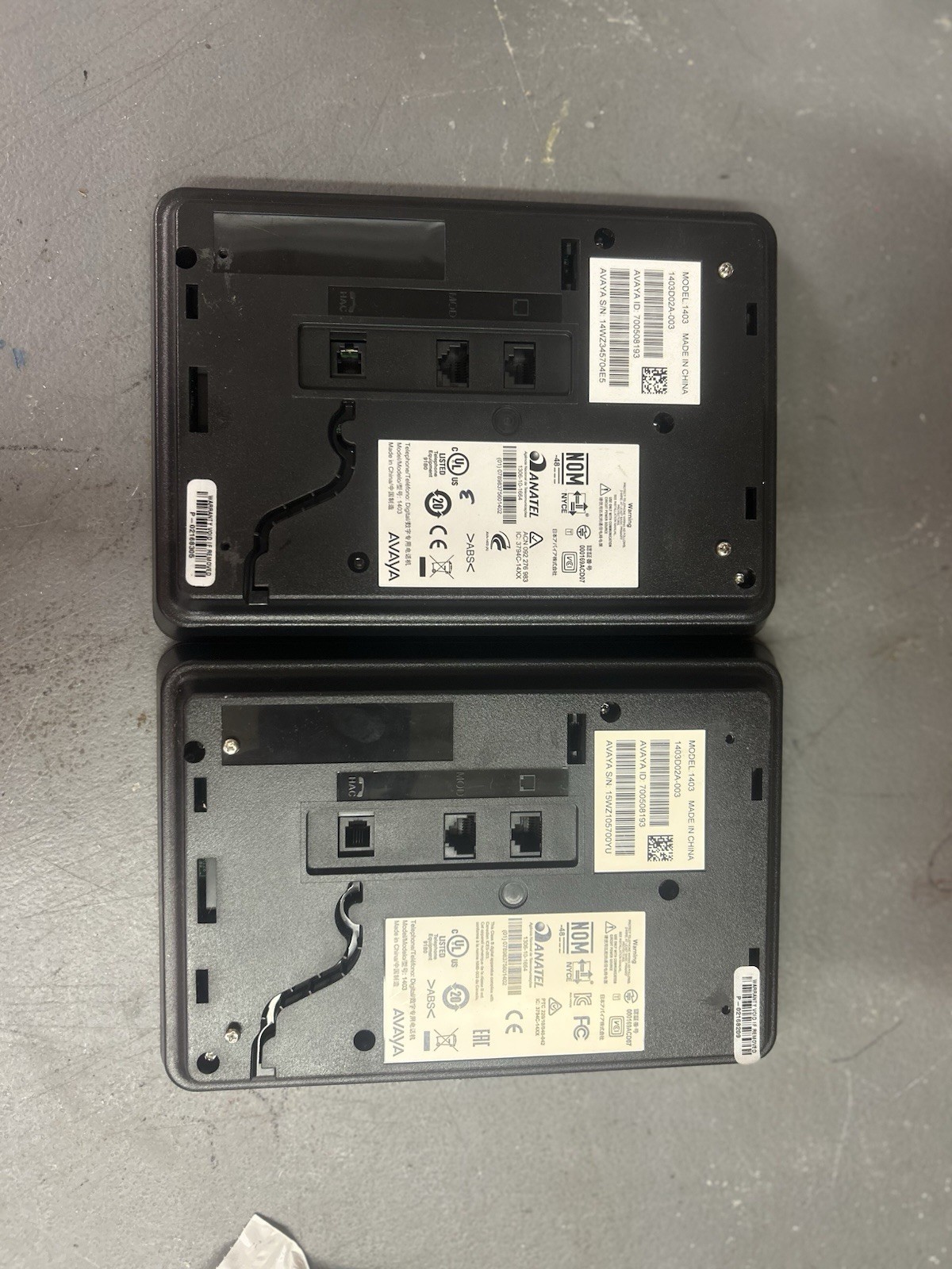 Lot of 2 × Avaya 1403 Digital Phones • New (No Headsets/Stands) • ECS Value Pack