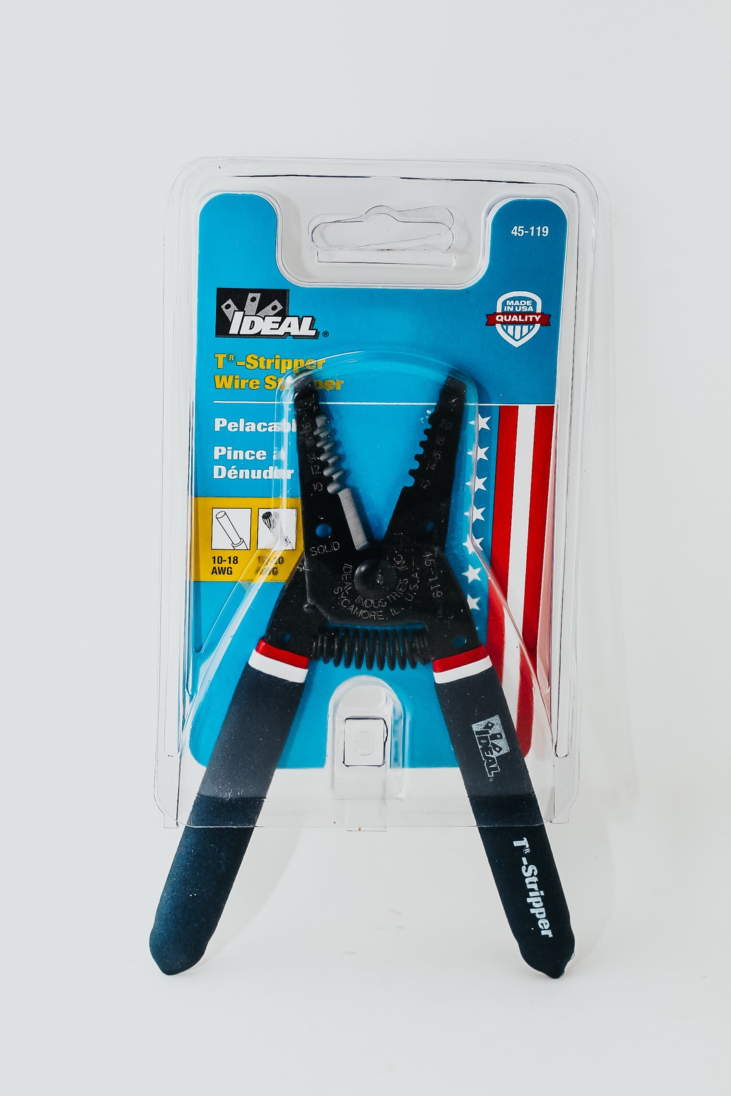 Ideal 45-119 Red, White and Blue T-Stripper Wire Strippers