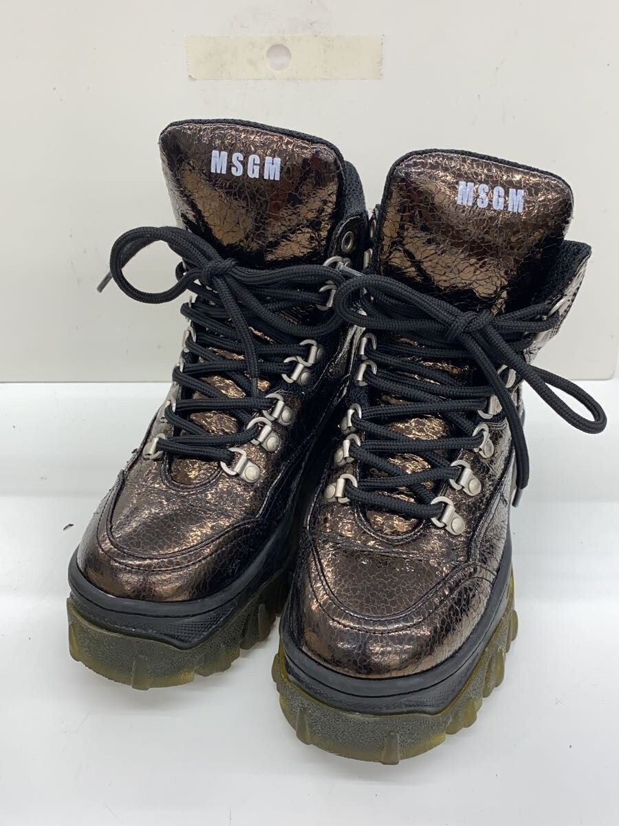 Msgm Lace-Up Boots/36/Brw 3544