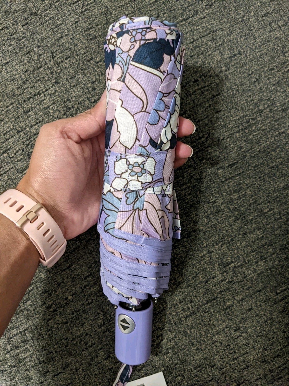 Vera Bradley Umbrella Aloha Blooms Lavender