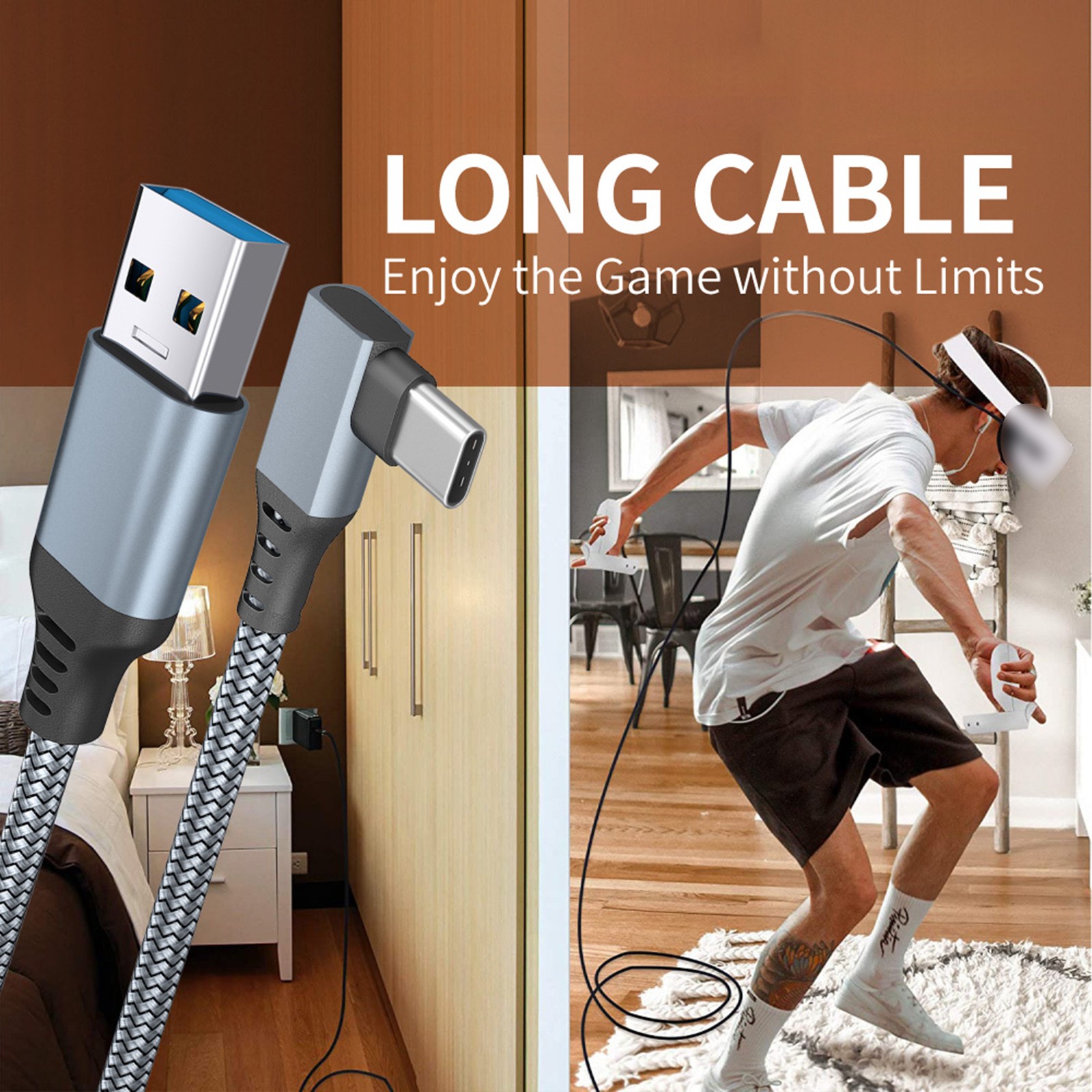 VR Link Cable 5Gbps High-Speed Data Transfer Suitable For VR Virtual Realit SZKP