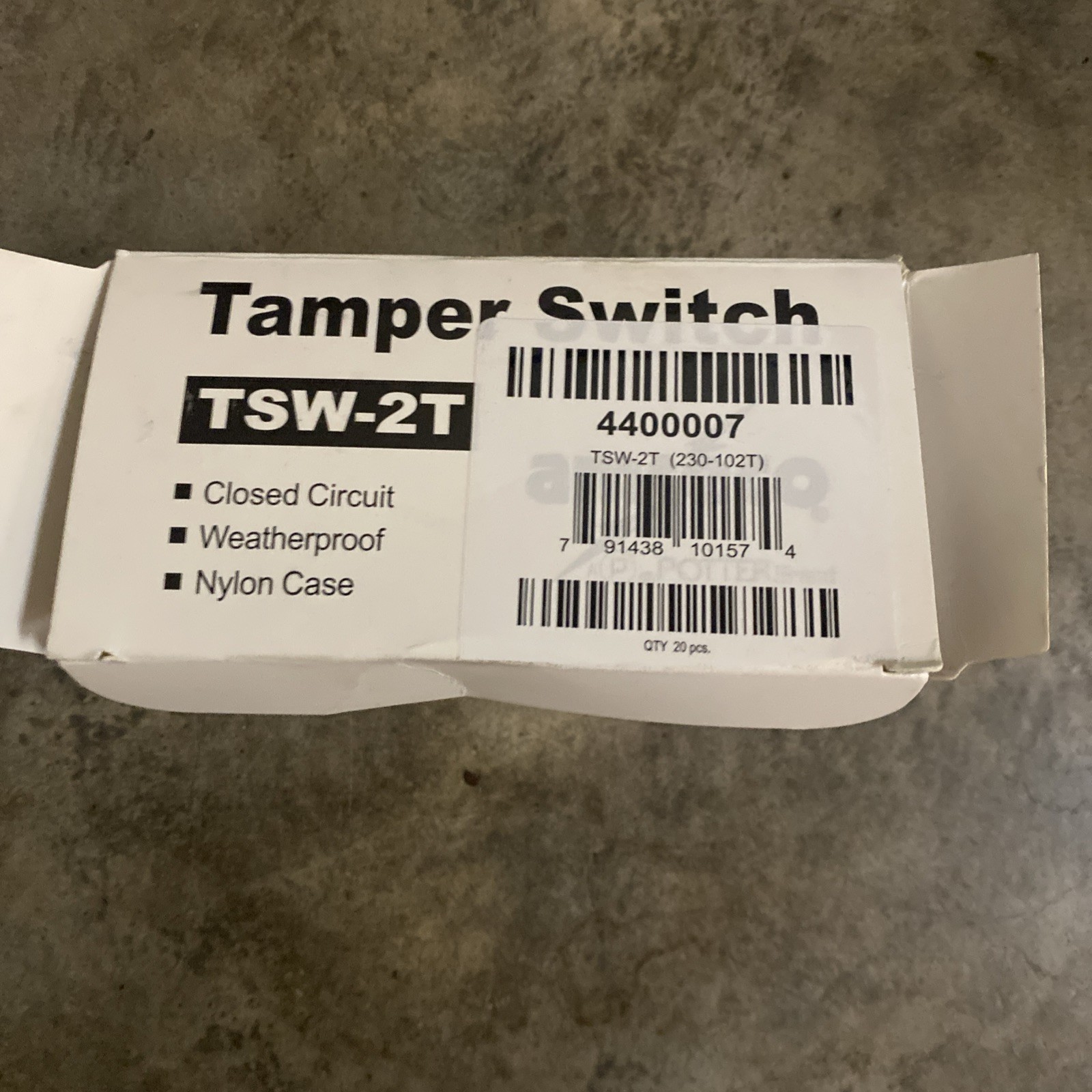 Potter TSW-2T Mechanical Tamper Switch