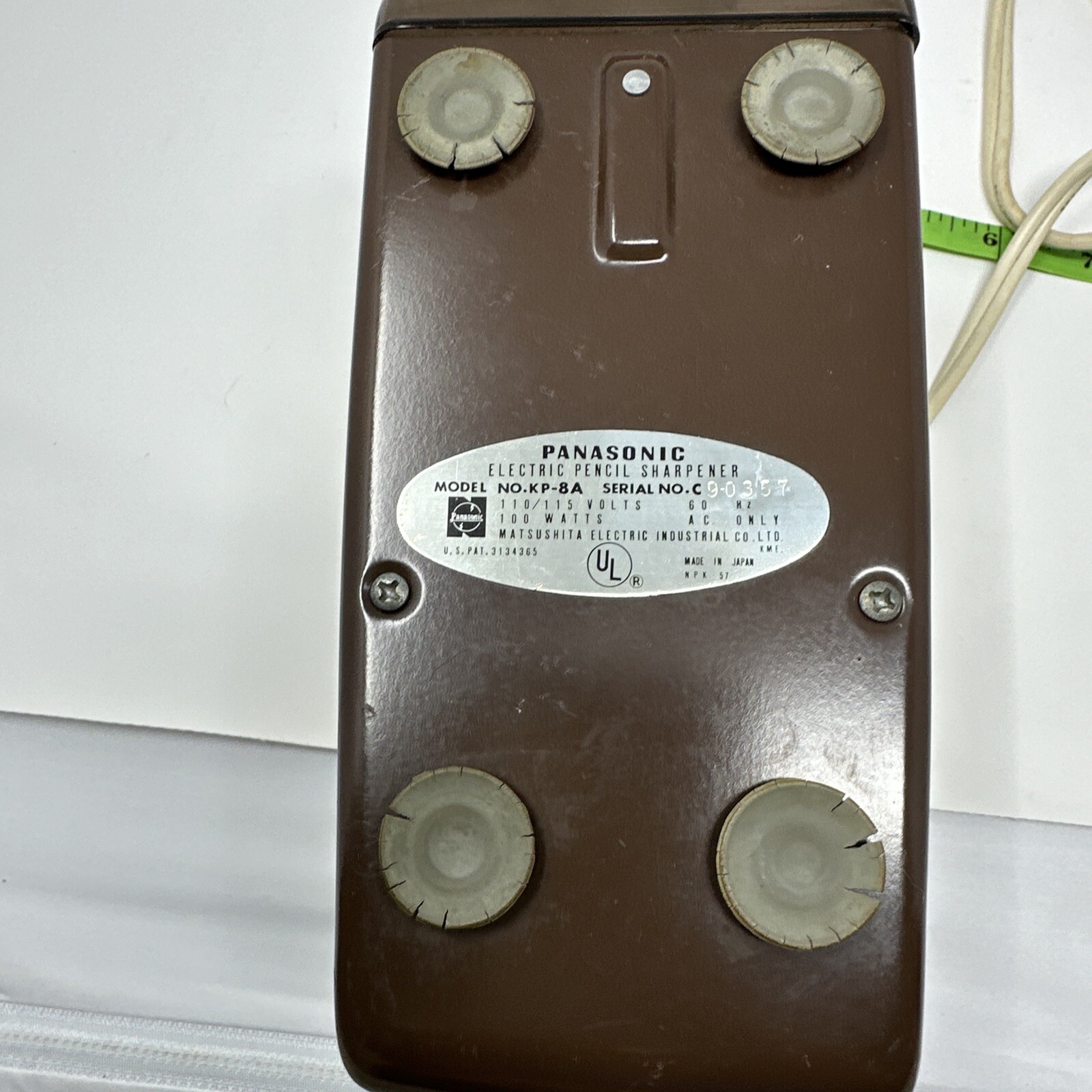 PANASONIC Electric Pencil Sharpener Model No. KP-8A TESTED Made in Japan