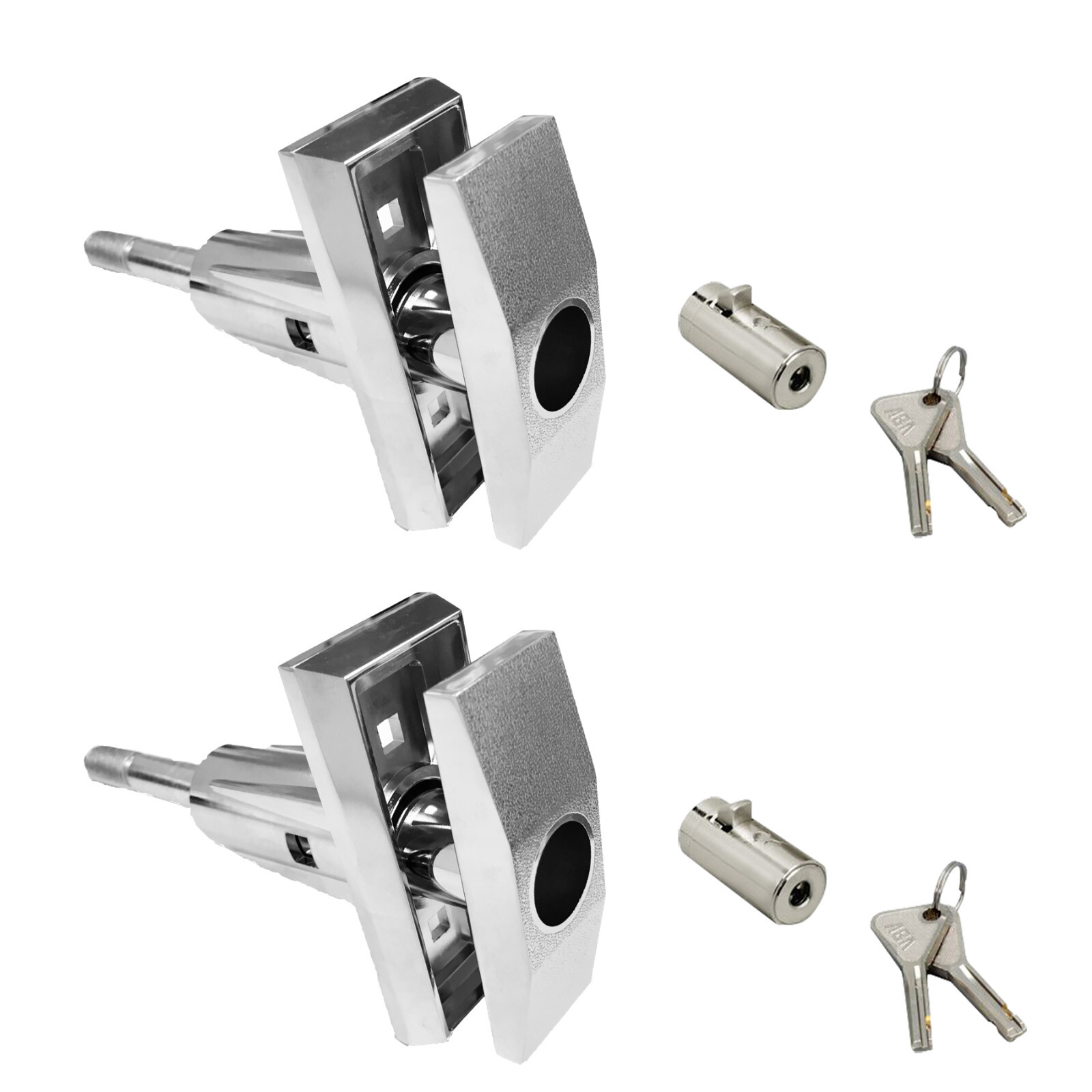 Lot of 2 Vending T Handle + Abloy Puck lock Vendo Triple Star Rod Snack Size 1