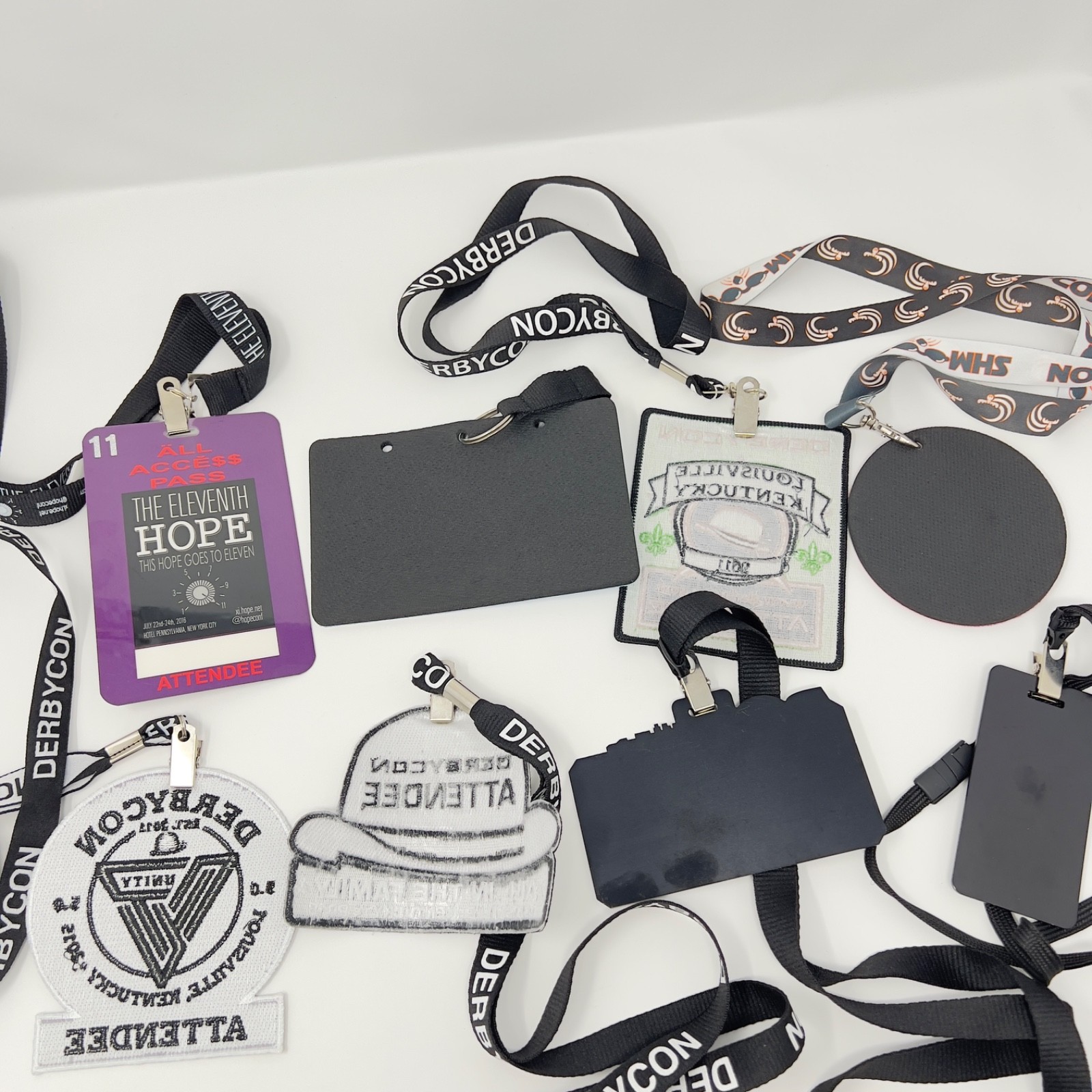 Hacker Badge Collection Derbycon Bsides Shmoocon