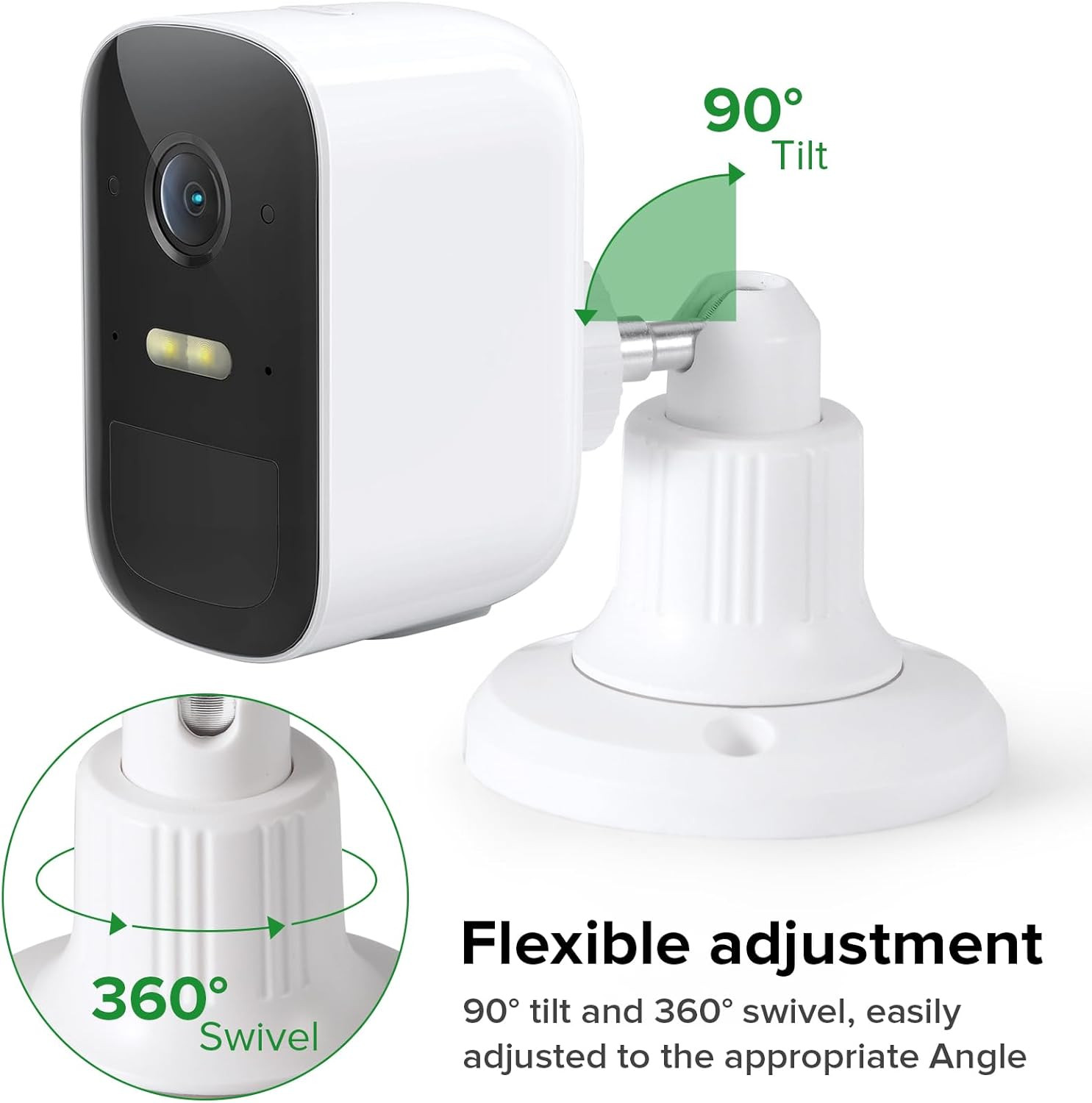 2Pack Security Camera Mount Compatible with Eufy Solocam S220/C210, Eufycam 2C/2