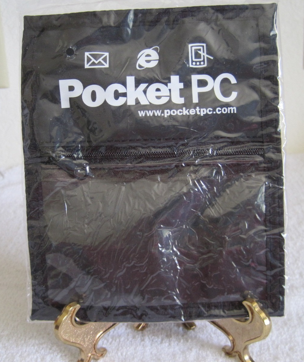 BRAND NEW NIP Sealed Vintage Pocket PC Promotional Bag Pouch ID Holder & Lanyard