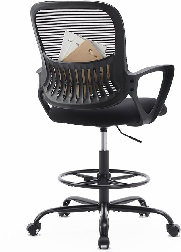 Adjustable Drafting Chair Tall Home Office Ergonomic Standing Desk Chairs