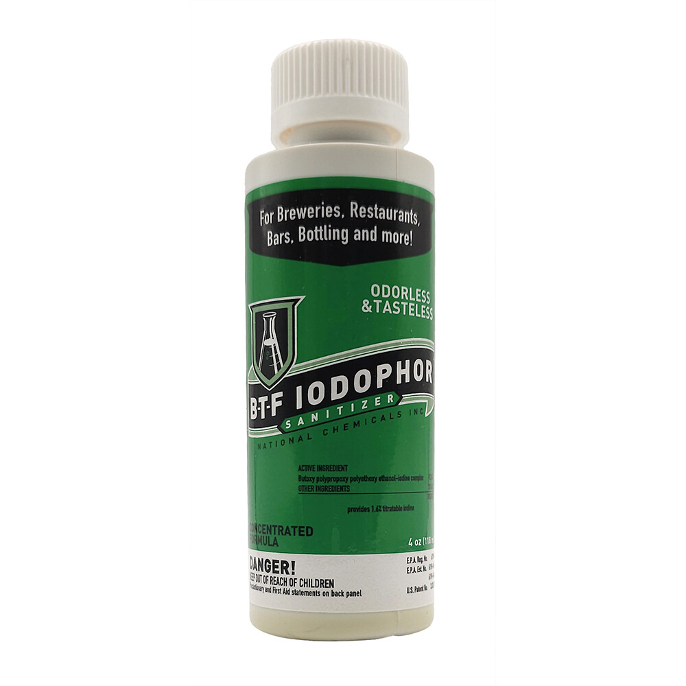 Iodophor Sanitizer for Brewing or Wine Making 4oz