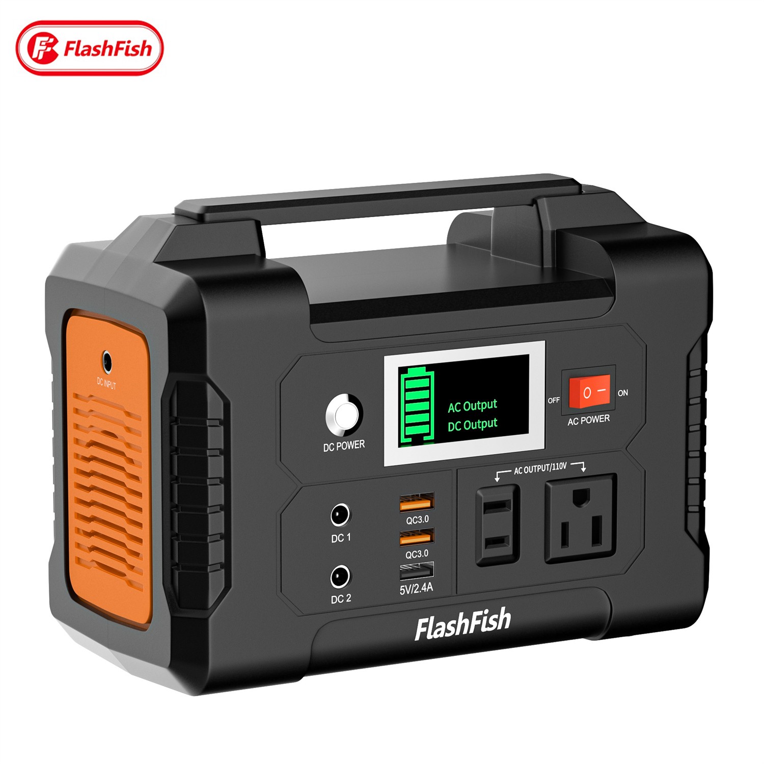 Flashfish E200 200W Portable Power Station 151Wh Solar Generator For Outdoor RV
