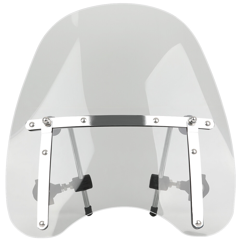 For Harley Wide Glide 18x16" Windshield Windscreen Large Smoke 7/8 1" Handlebars