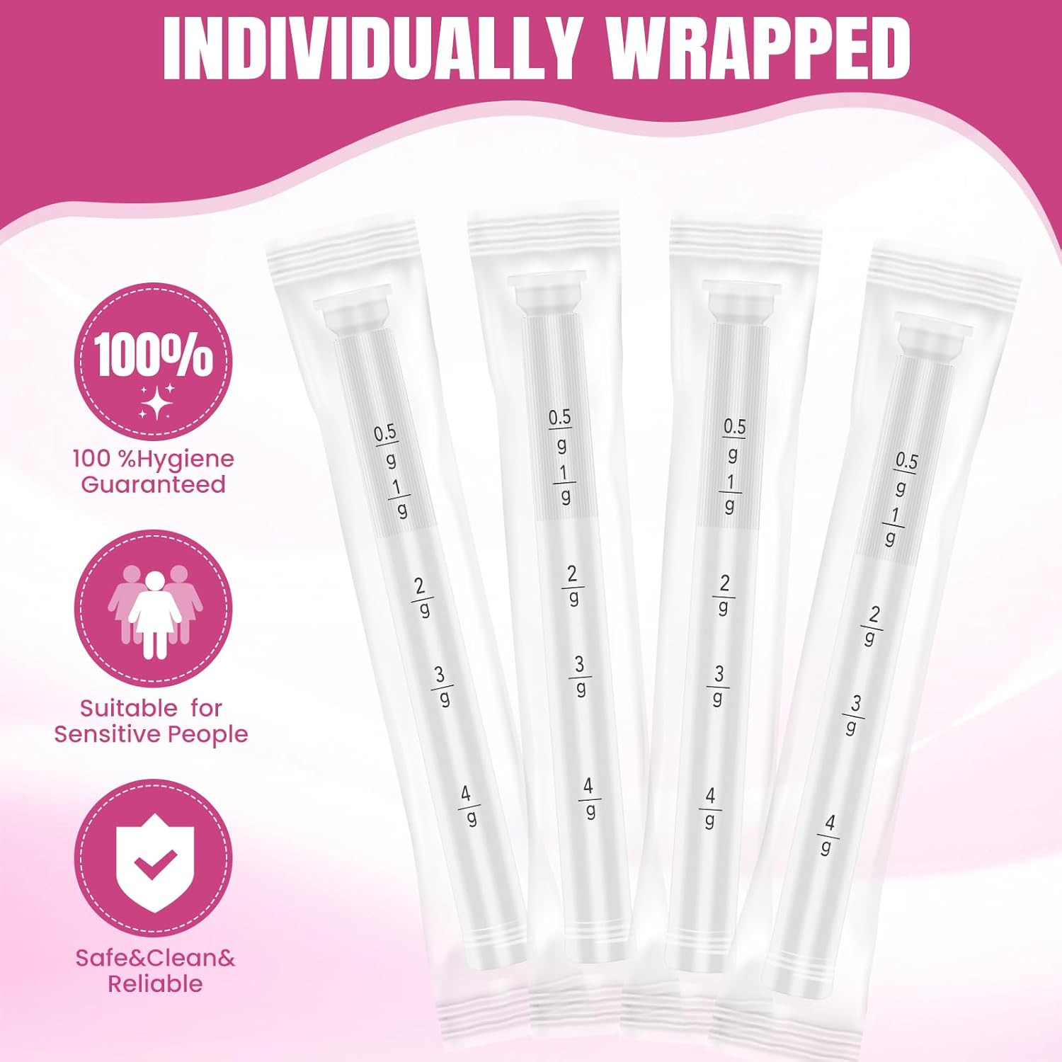 30 PACK Disposable Vaginal Suppository Applicator for Women Fits Most Lubric...