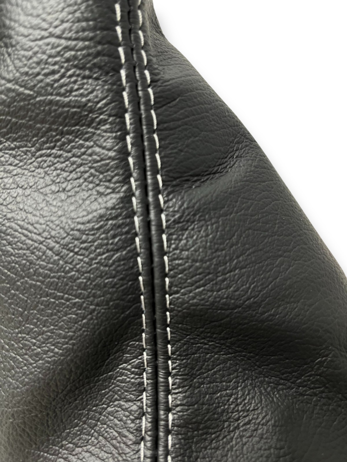 FOR PORSCHE 911 997 2005–2012 Manual Shift Boot Genuine Leather Gray Stitching