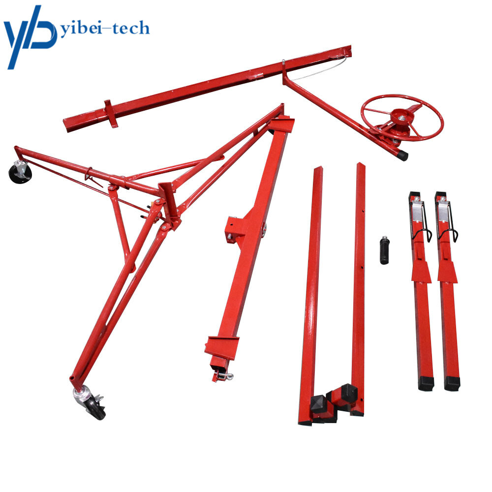 16FT Drywall Lift Plasterboard Panel Rolling Lifter Lockable Industrial Tool