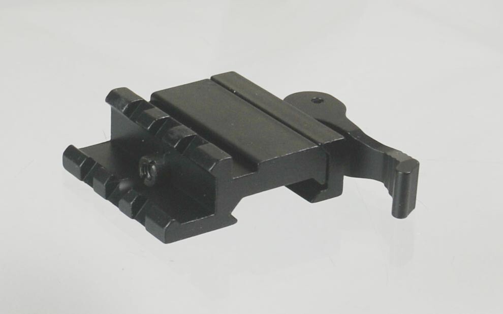 Quick Detach Release Picatinny Offset Mount, 45 Degree, 3 Slots Rail Mount