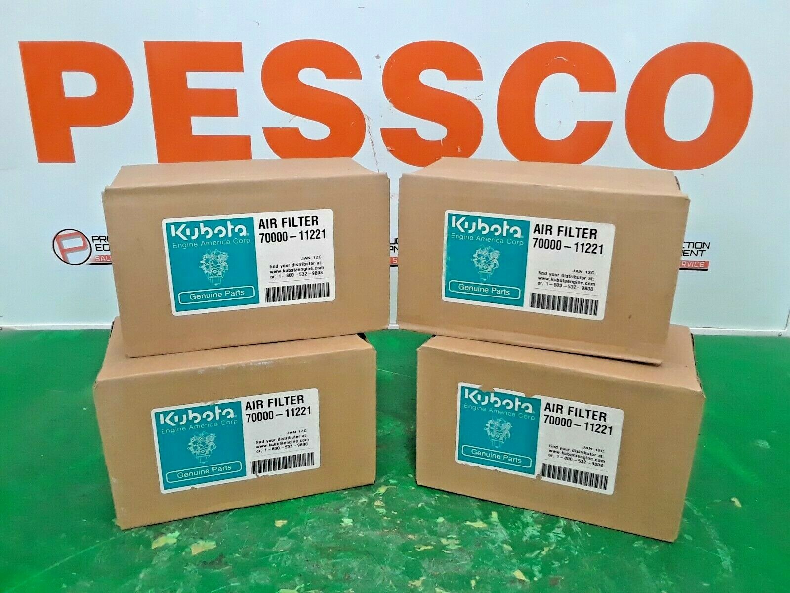 6️⃣KUBOTA 4-PACK LOT, 70000-11221 AIR FILTERS PESSCO OFFERING 1 C031822-11-16 🗽