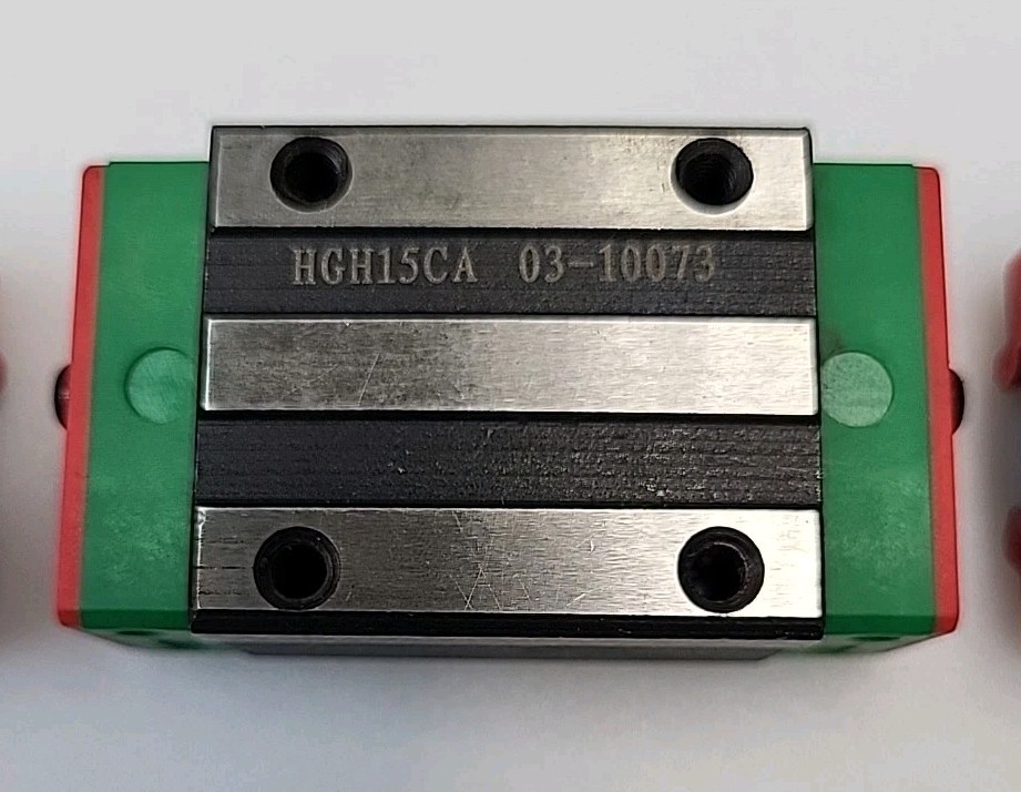 HGH15CA Linear Rail Sliding Block Bearing Steel Rail Carriage Lot Of 4