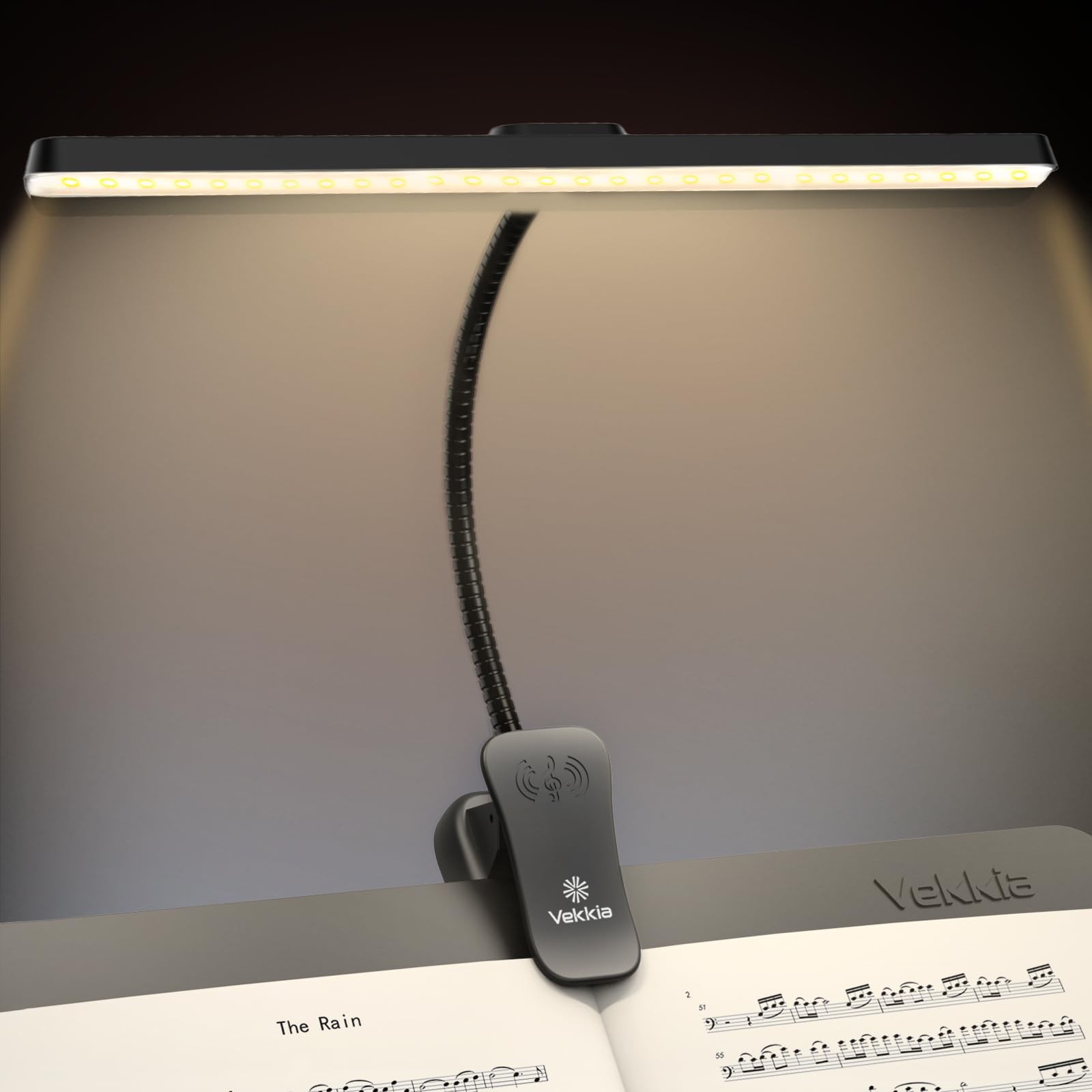 Professional 88 LED Rechargeable Music Stand Light - Foldable Clip-on Lamp Ey...