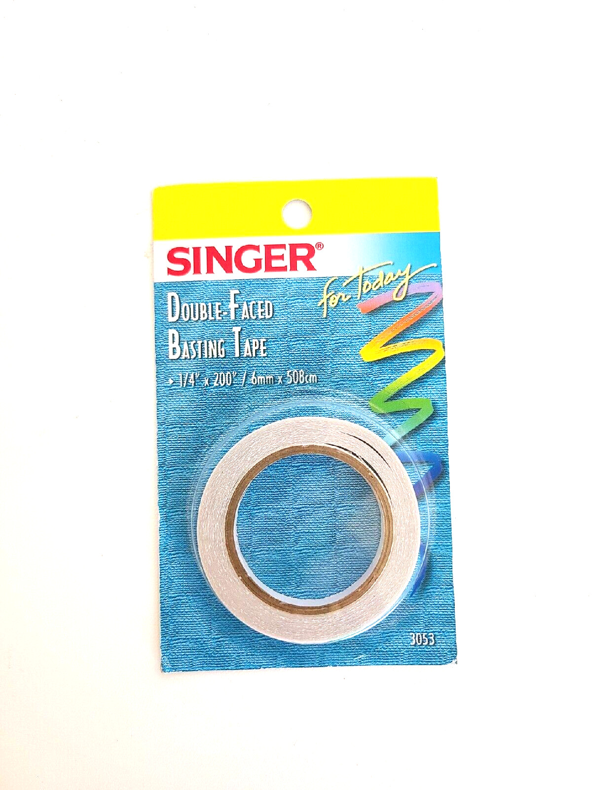 Singer Basting Tape, Double Sided, 1/4" X 200" / 5.55 yards 3053
