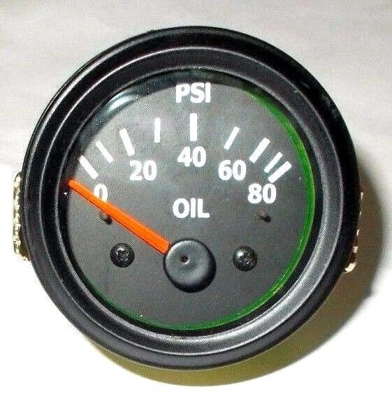 2" /52mm Electrical Oil Pressure Gauge -Black Housing