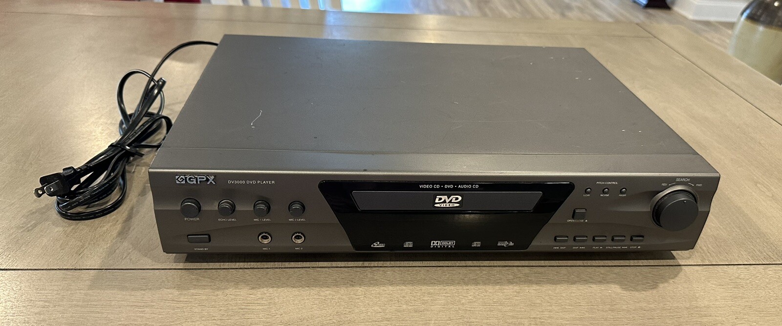 GPX DV3000 DVD -MP3 Karaoke player Rare  ••• Tested ••• Works! No Remote