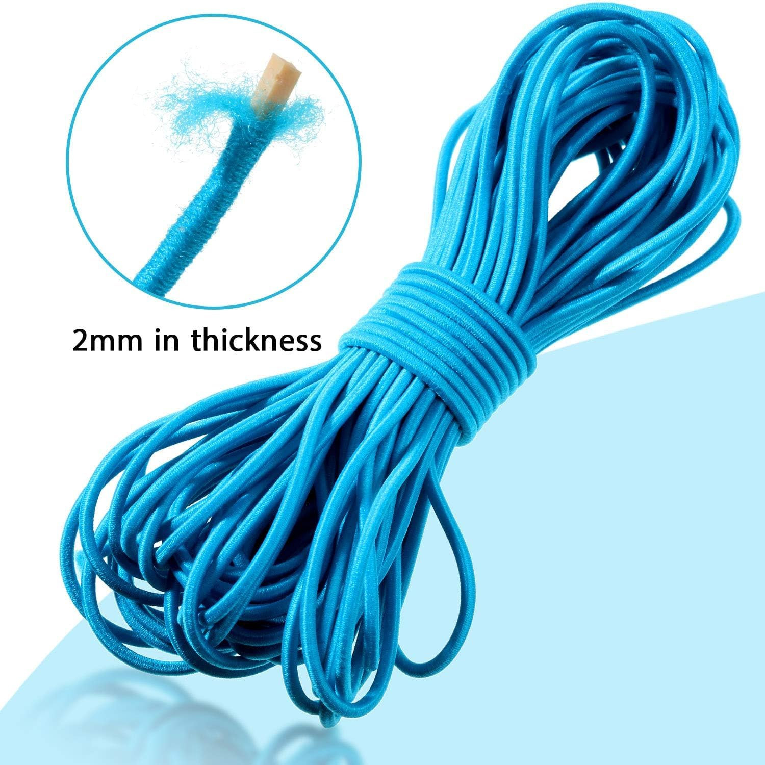 2 Mm 109 Yards Multicolor Beading Elastic Cord Thread Stretch String Crafting Ha