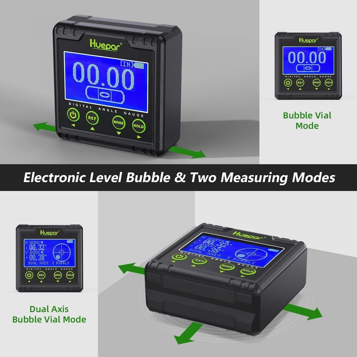 Digital Angle Gauge Protractor Electric Bubble Angle Finder Dual Axis Level Box