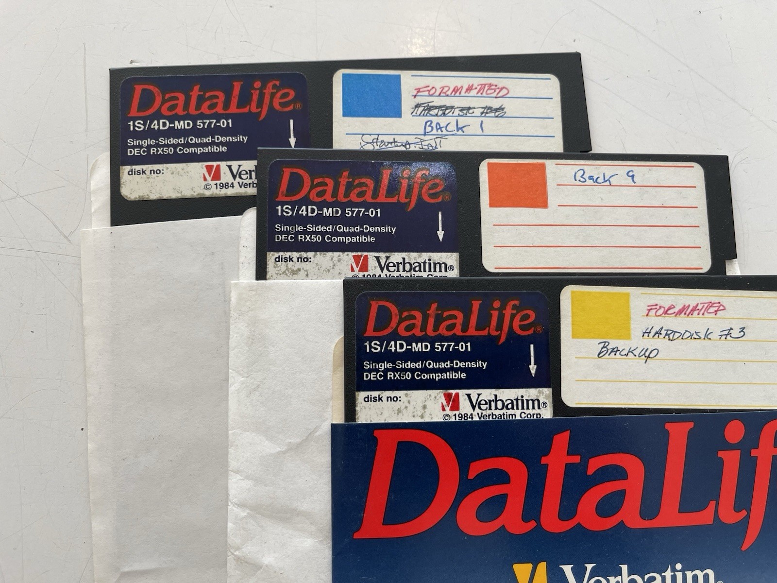 Used 5.25” Quad Density RX50 Floppy Disks