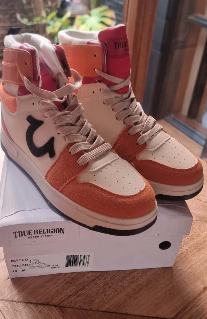 True Religion - Mens Mateo High Top Colourblock Sneakers/Shoes - Size 10 US $105