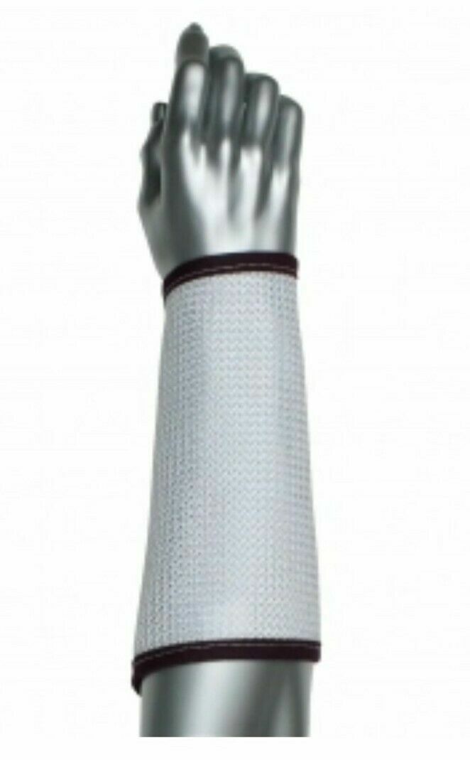 NEW! PIP Cut-Resistant Sleeve: Cut Level A4, White, Sleeve, Hook-and-L, 30-6795W