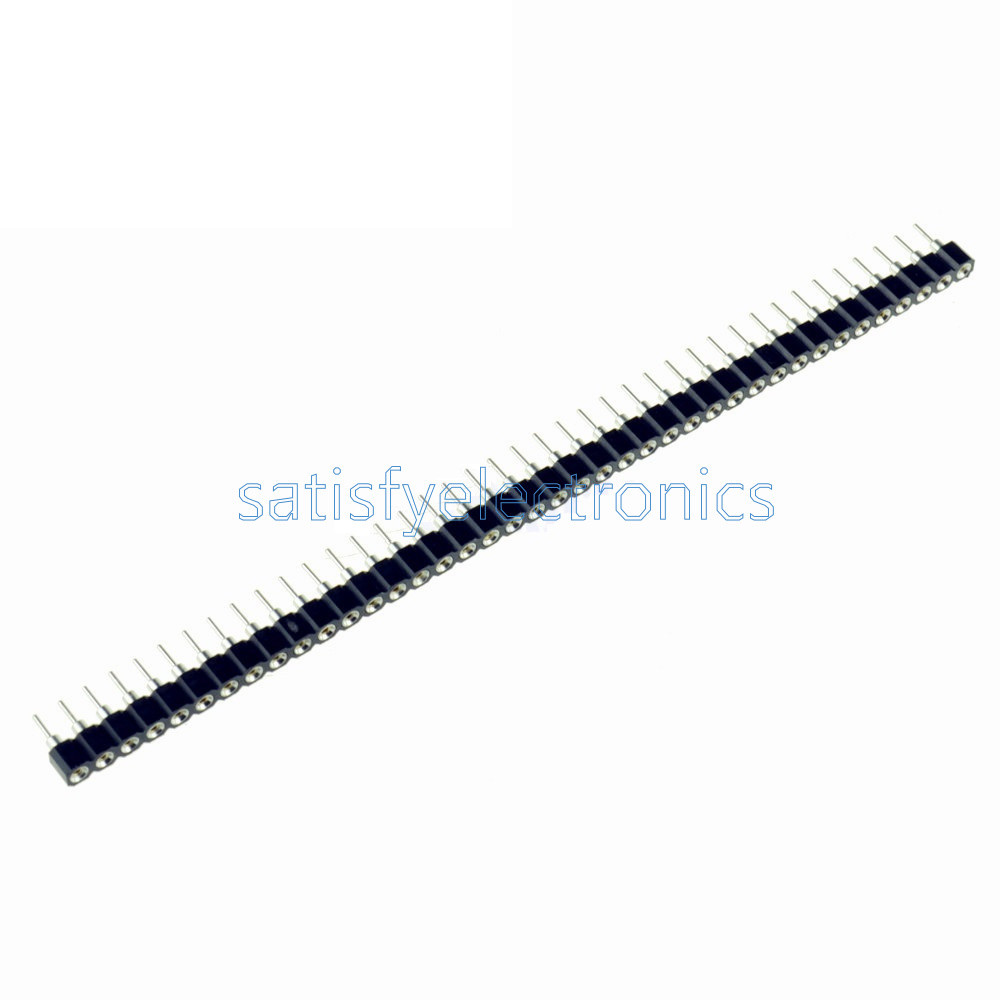 10PCS Strip Tin PCB Female IC Breakable 40pin Single Row Round Header Socket