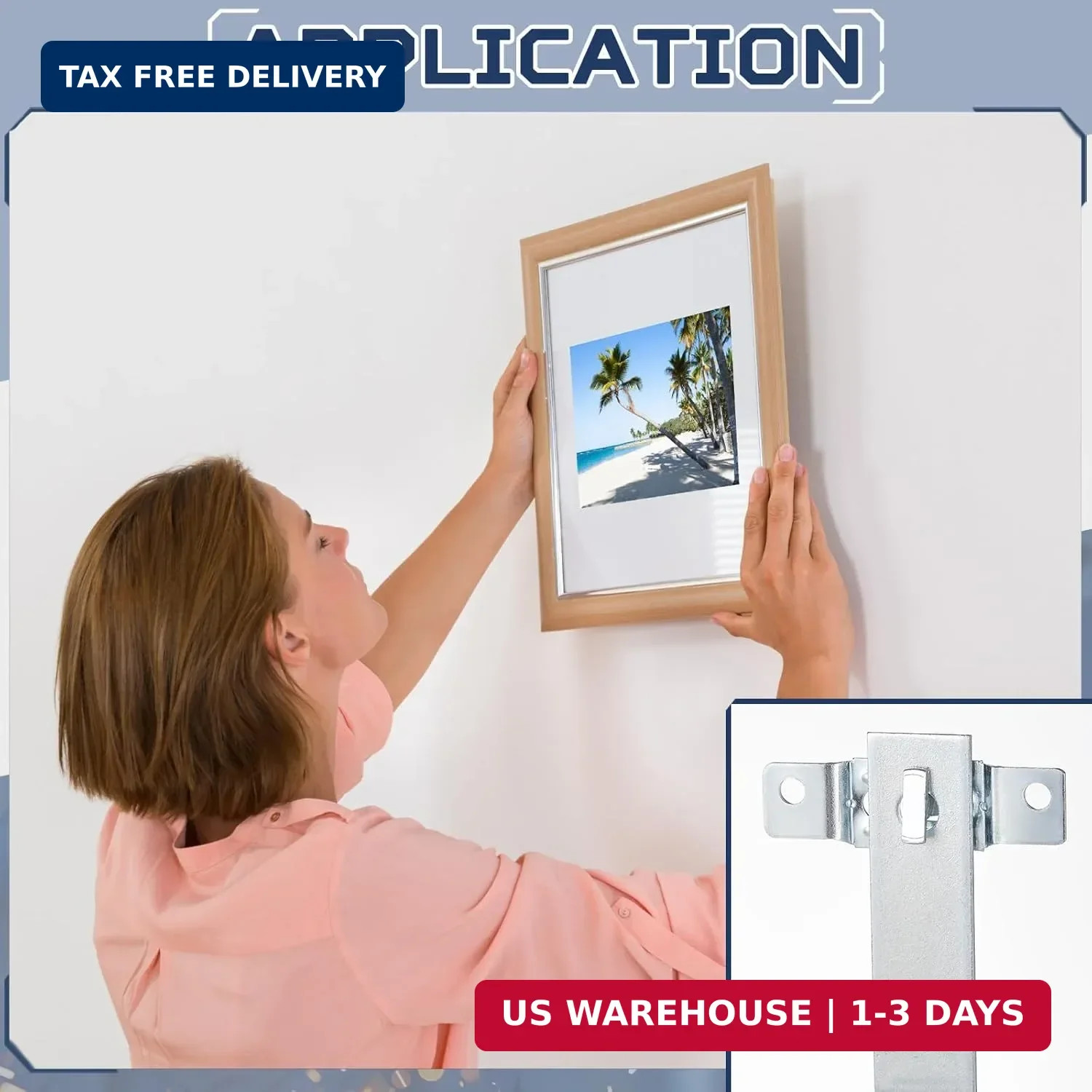 60 Set Frame Lock Security Hanging Kits T-Screw Security Artwork Picture