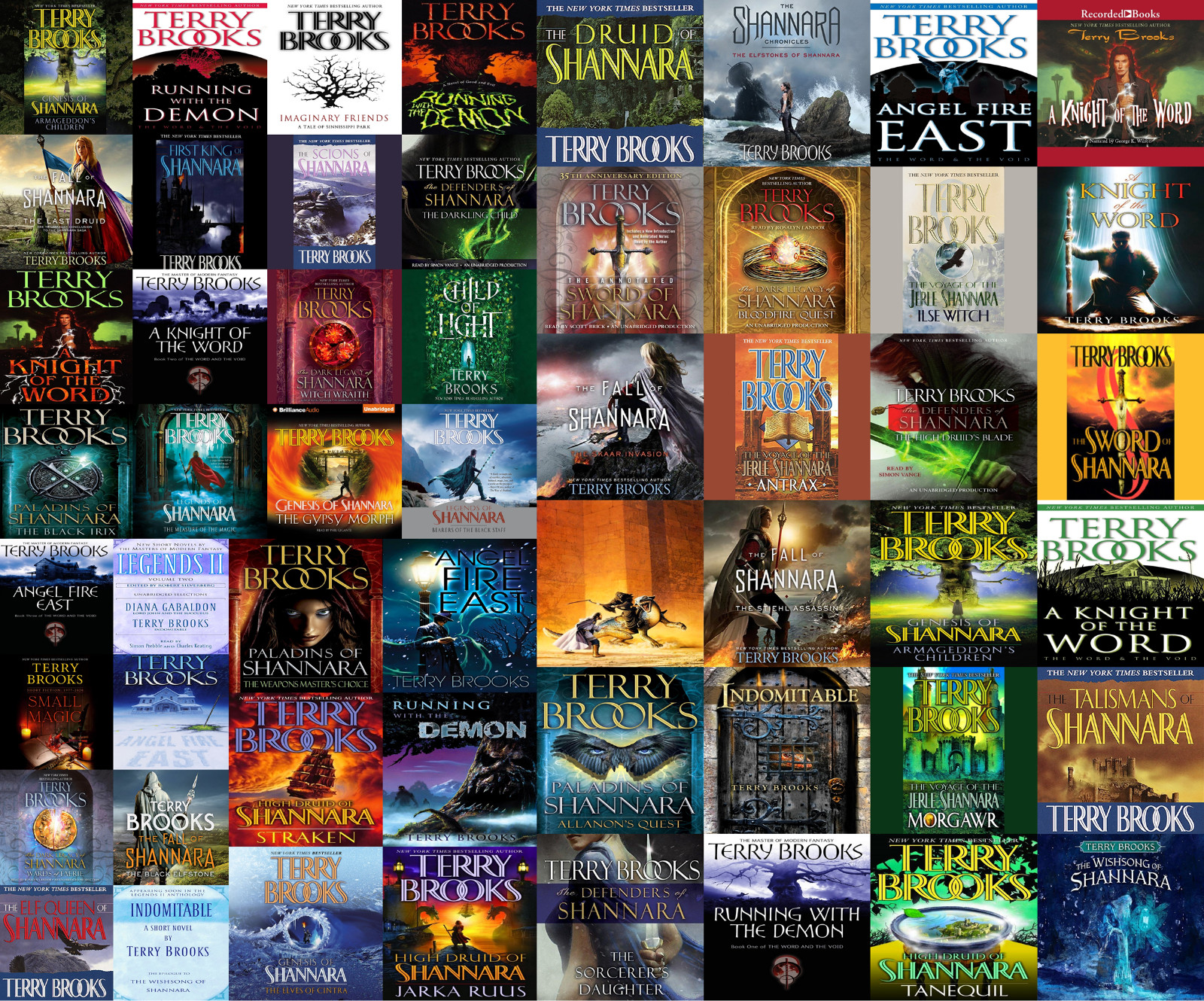Terry Brooks - Shannara Series  (33 Unabridged Audiobooks on USB or DVD)