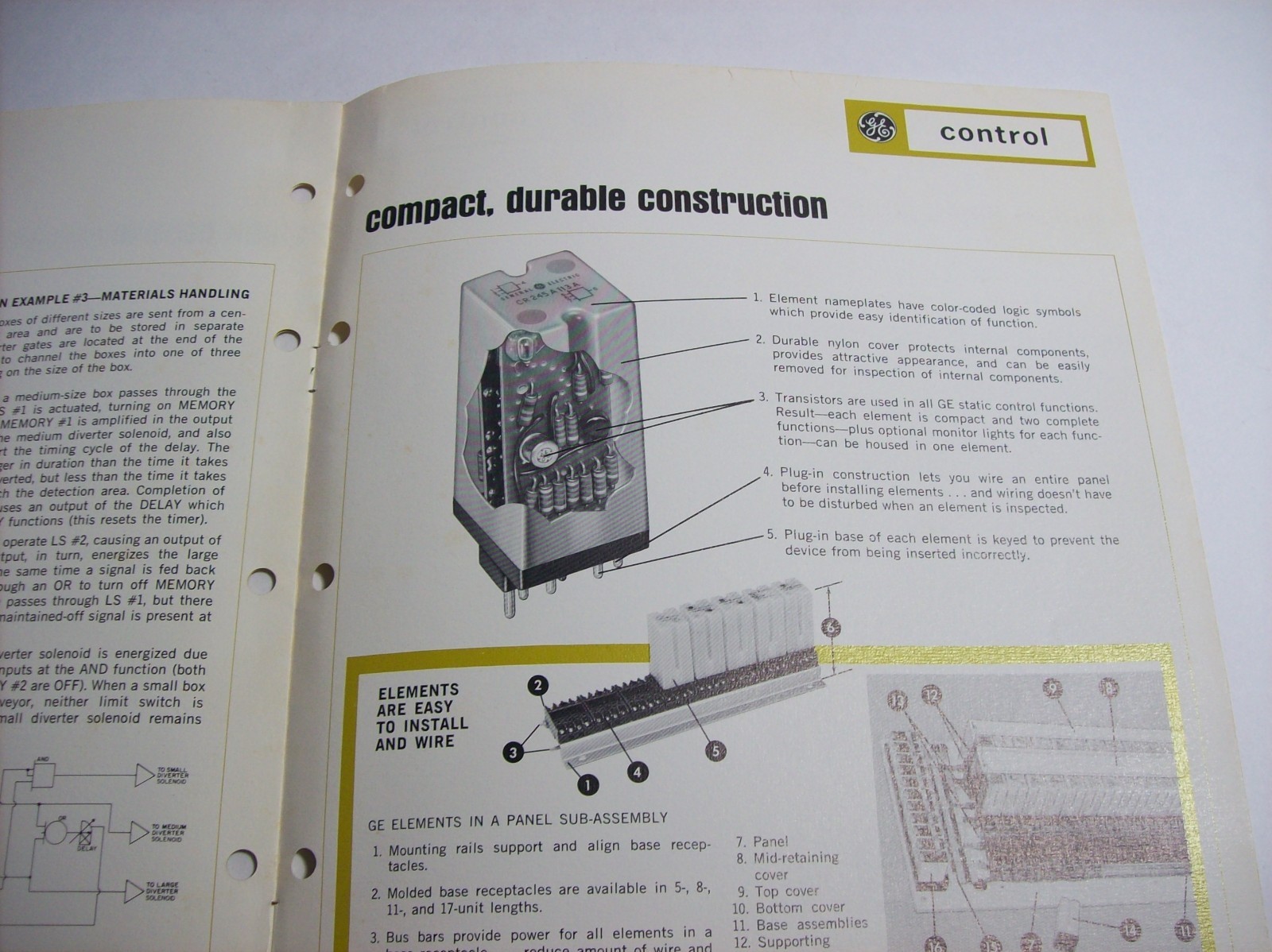 Vintage GE Transistorized Static Control Pamphlet, General Electric, x