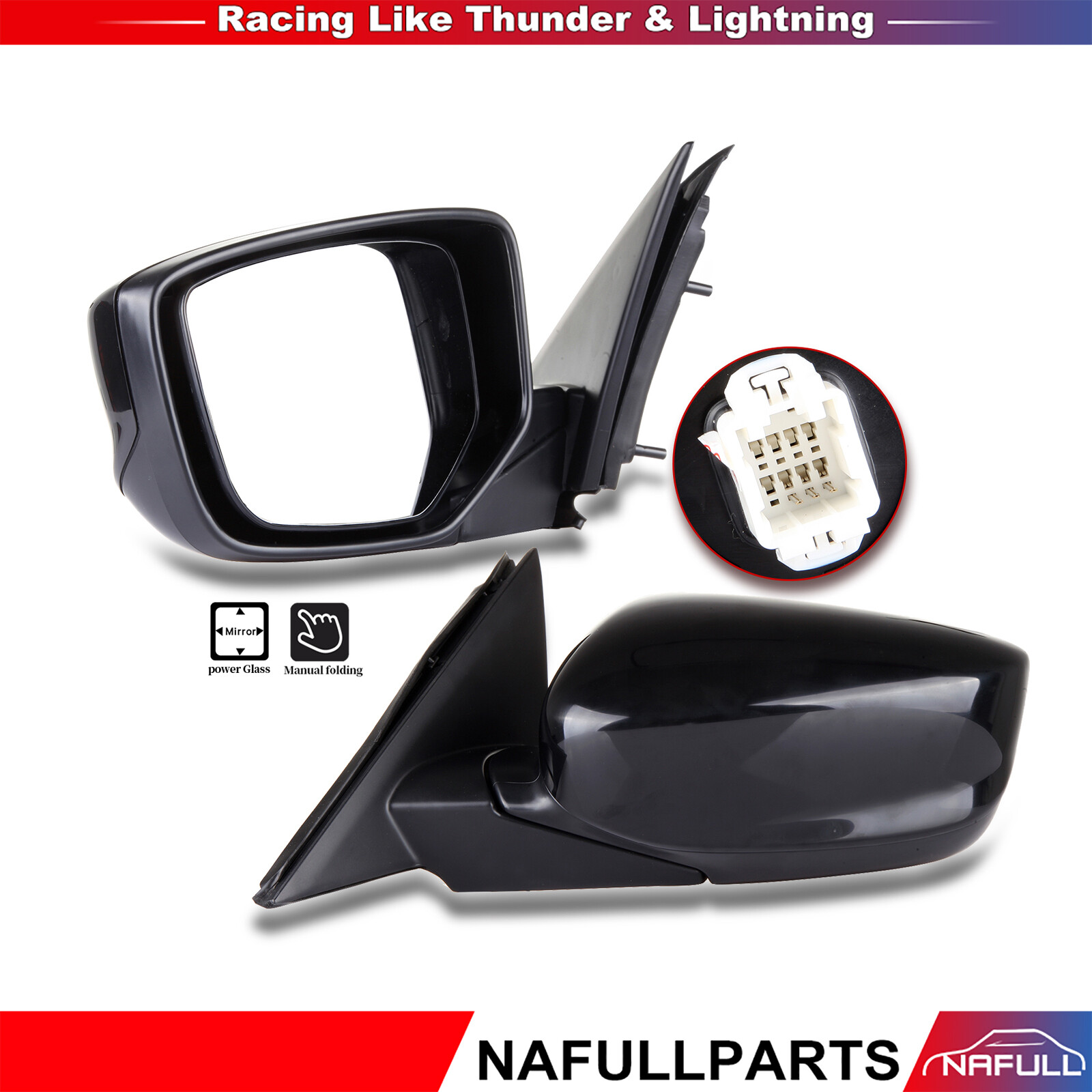 Door Power Side View Mirror Driver Side For Honda Accord Sedan 2008-2012 New