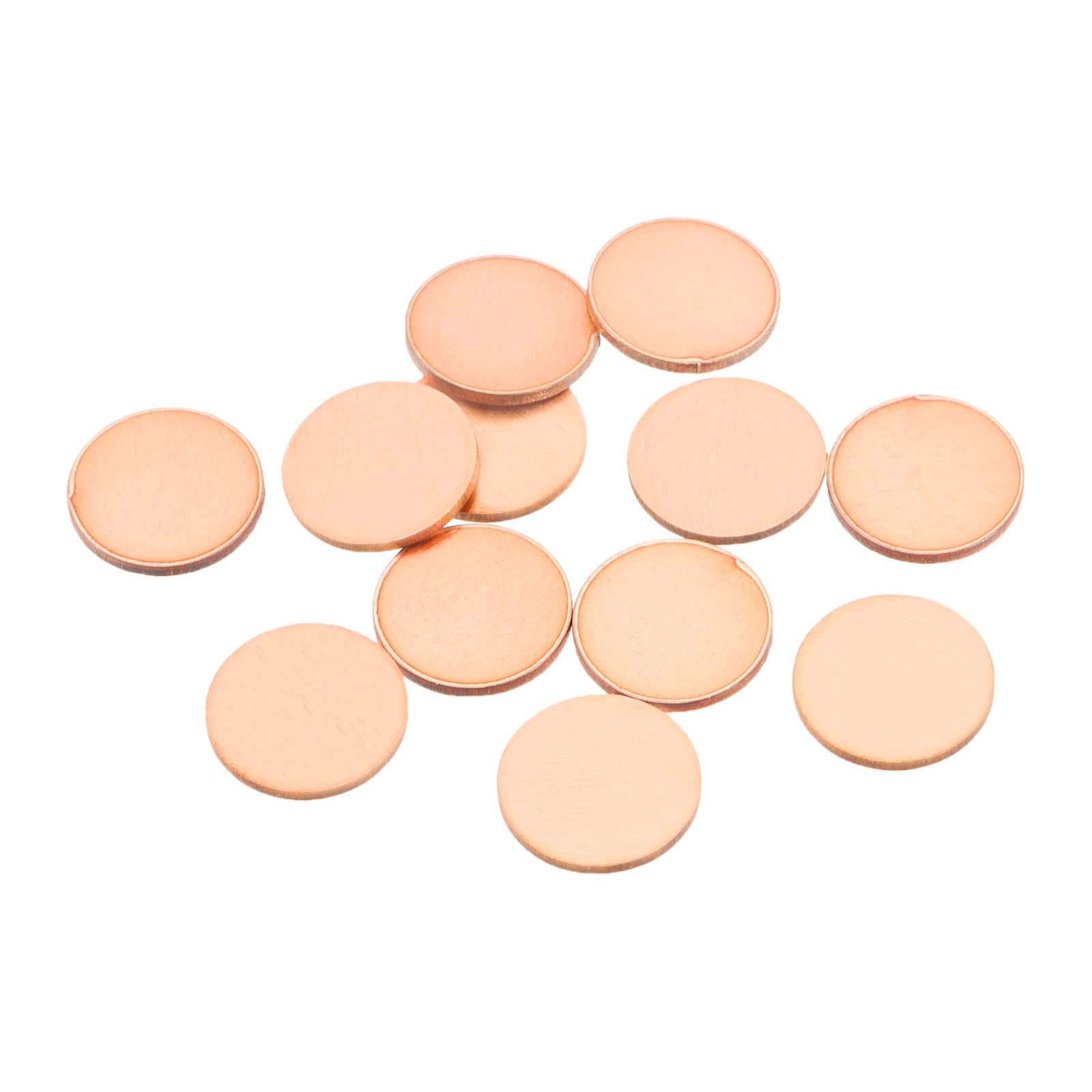 MECCANIXITY Stamping Blank Copper Round DIY Tags, 19mm/0.75" for Craft 0.75"