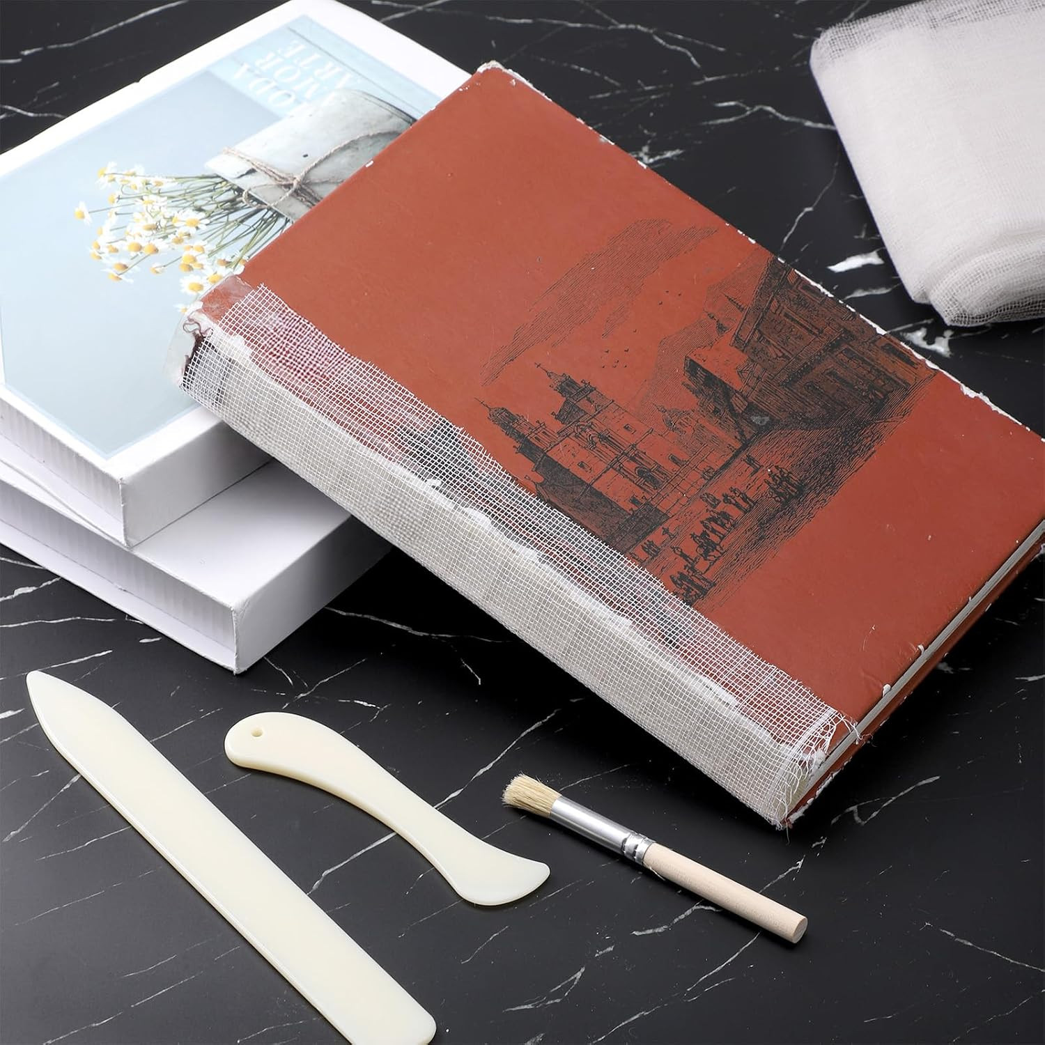 Book Repair Kit, Bookbinding Supplies, Book Binding Materials, Includes Archival