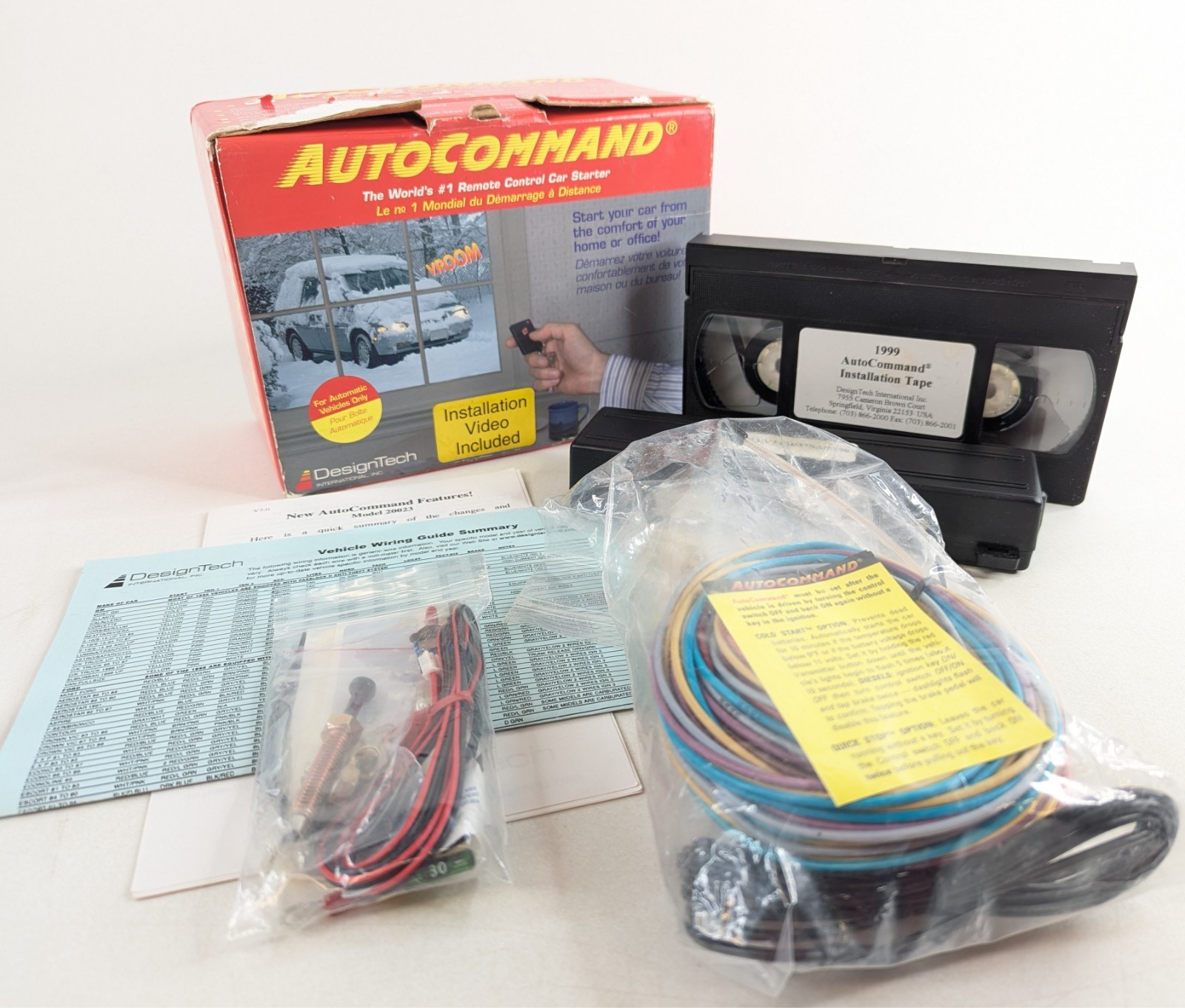 Auto Command Remote Car Starter by DesignTech 20023 - Vintage New in Box