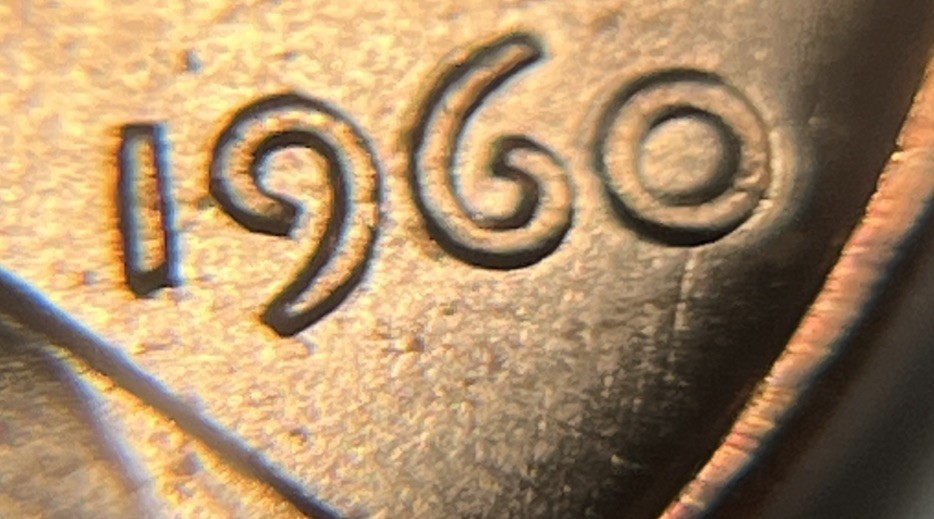 1960 Lincoln Penny Errors DDO Doubling In Date Errors Uncirculated