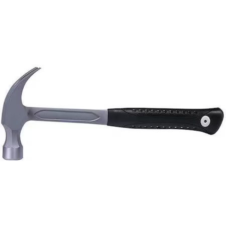 Westward 6Dwg2 Curved-Claw Hammer, Steel, Smooth, 20 Oz