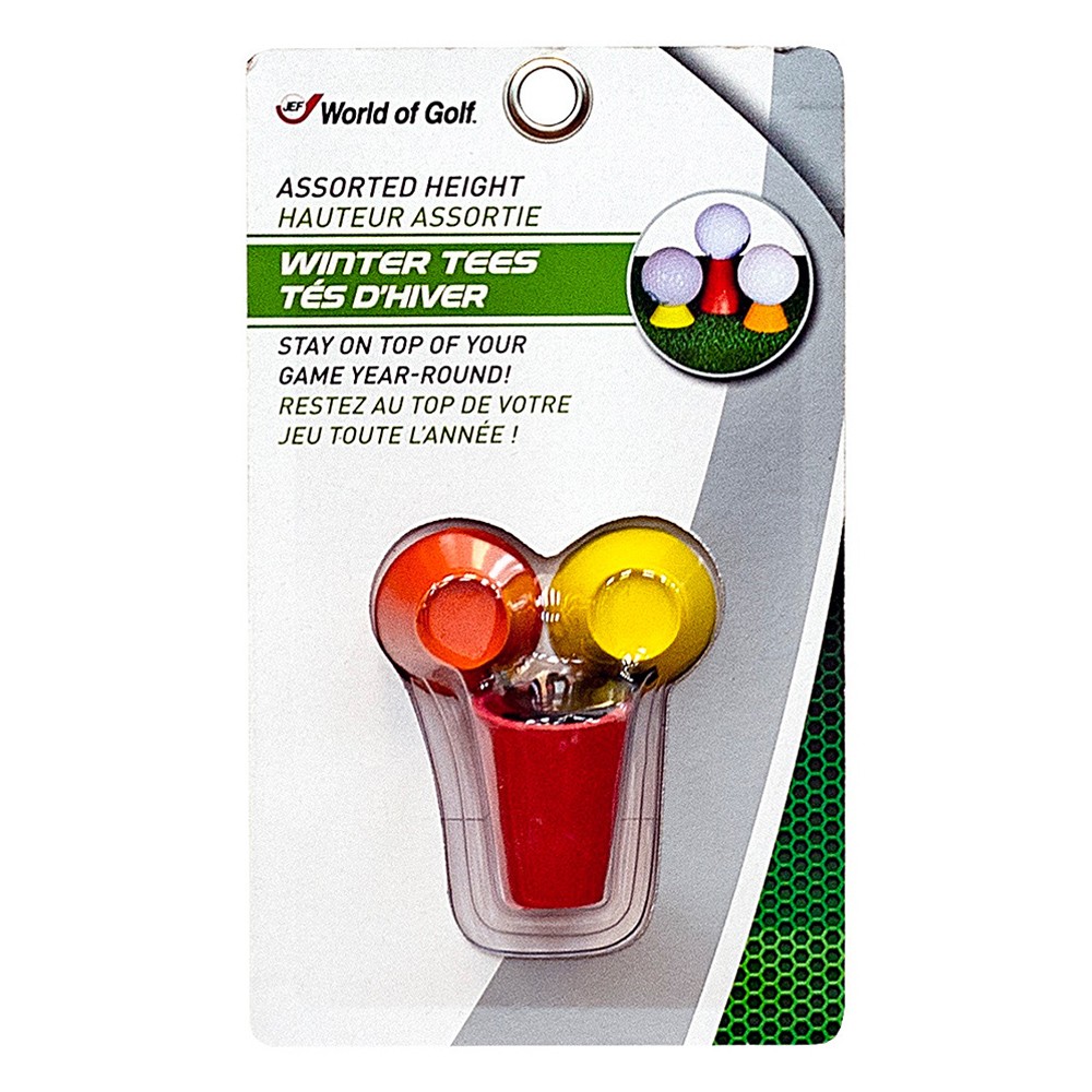 NEW Jef World of Golf Plastic Winter Tees - Set of 3