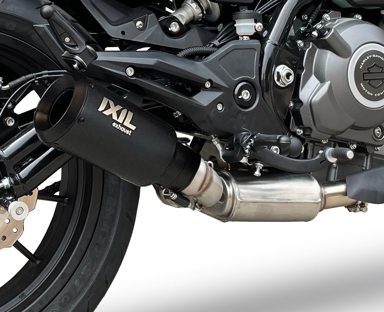 IXIL RB BLACK RACING HARLEY-DAVIDSON X350 MUFFLER - CQ1210RB