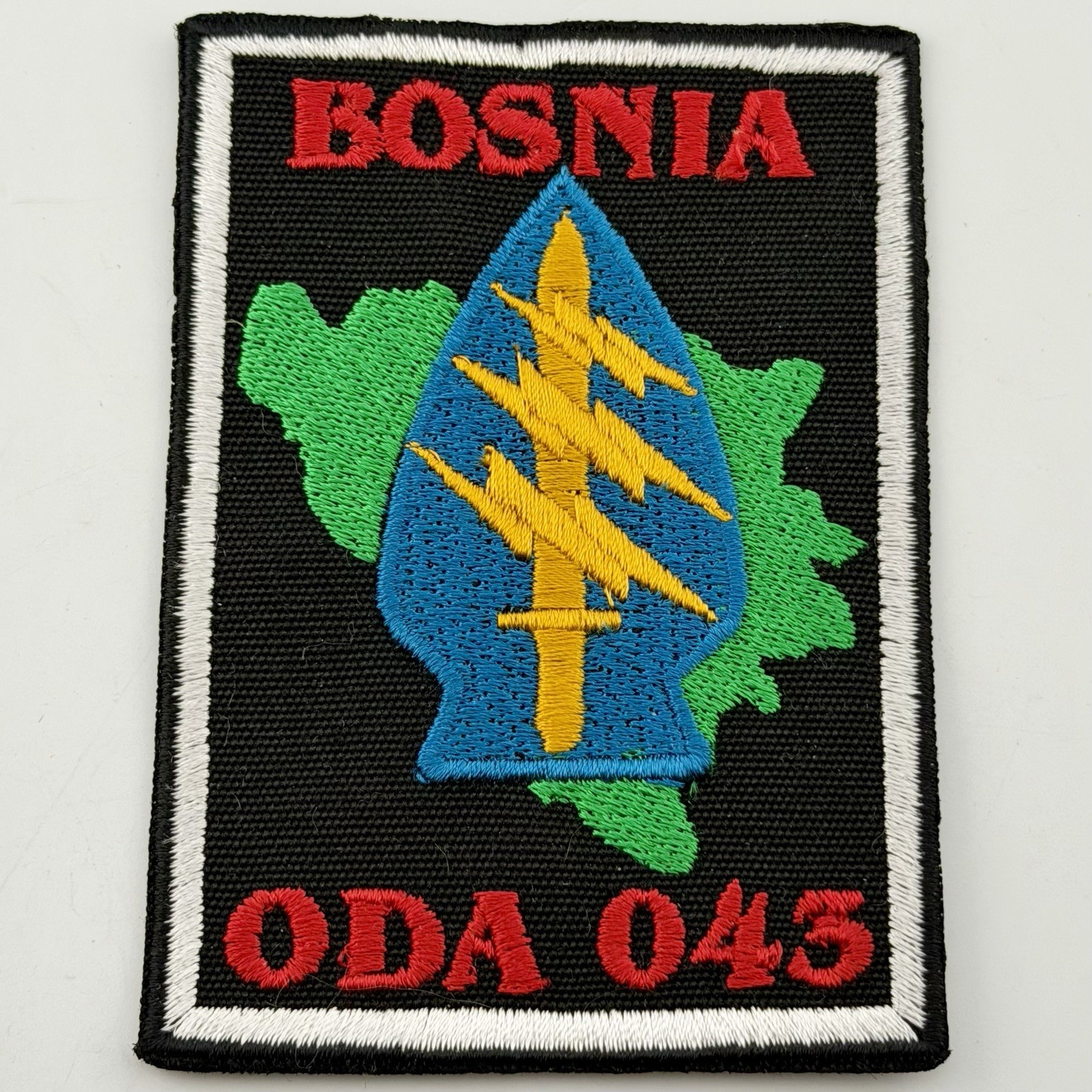 Bosnia ODA 043 Special Forces Patch 10th SFG Airborne Team Morale Patch SOF SF