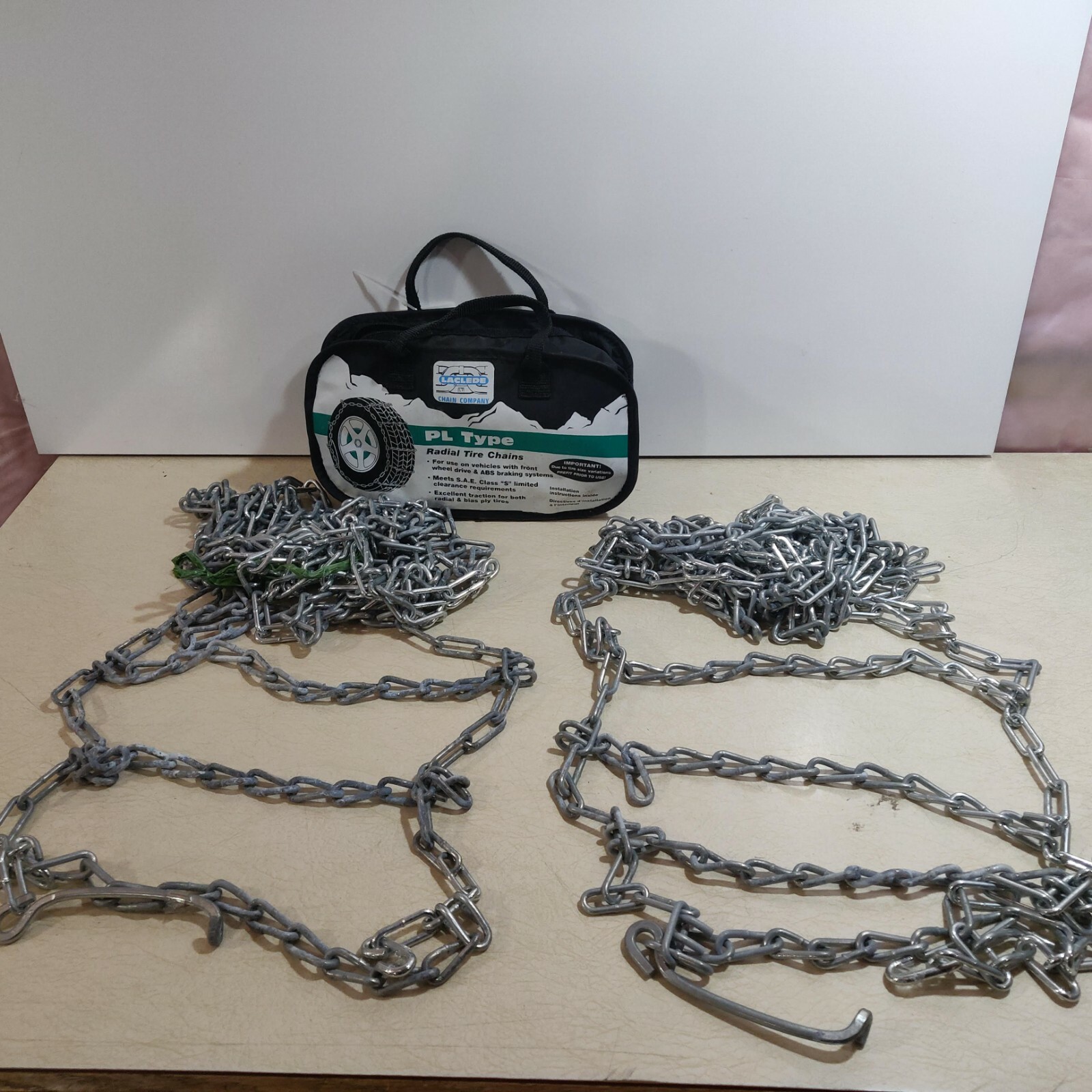 PAIR Laclede radial Snow Tire chains 1142 PL type 255/45-17 245/50-16 255/45-17
