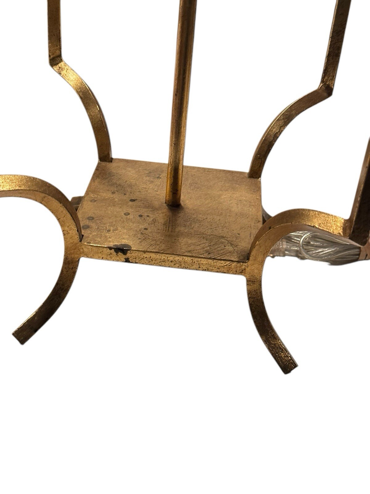 Worlds Away Wyndham Gold Leaf Iron Lamp